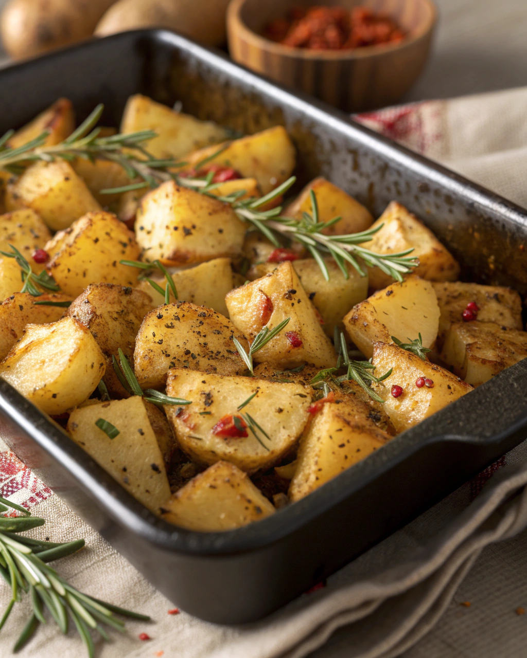 Patate al rosmarino in teglia