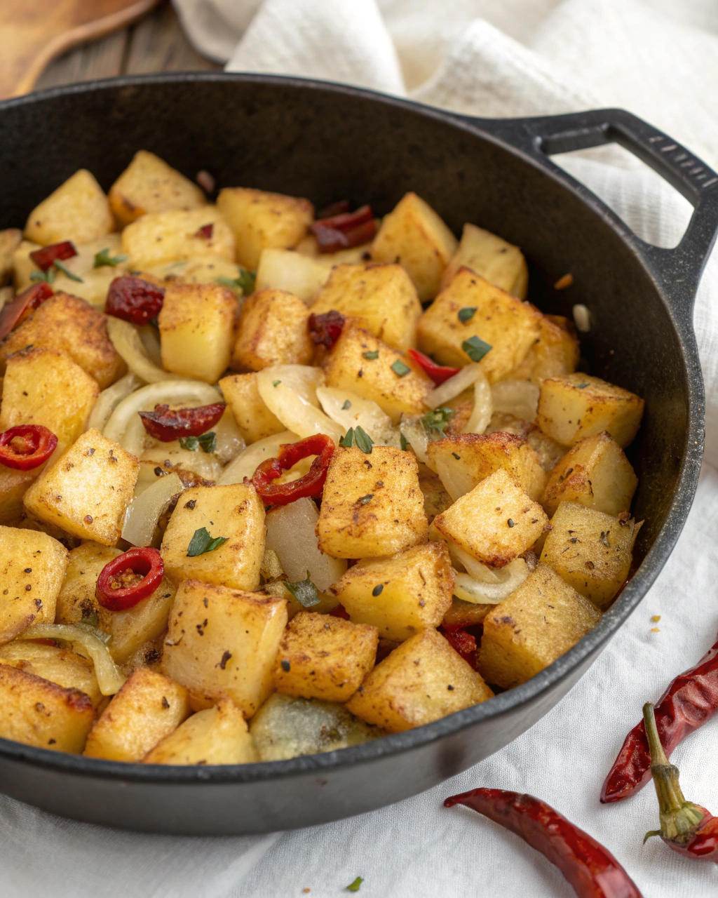 Patate alla contadina con cipolla