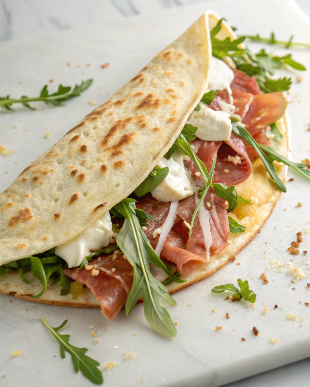 Piadine farcite alla nonna