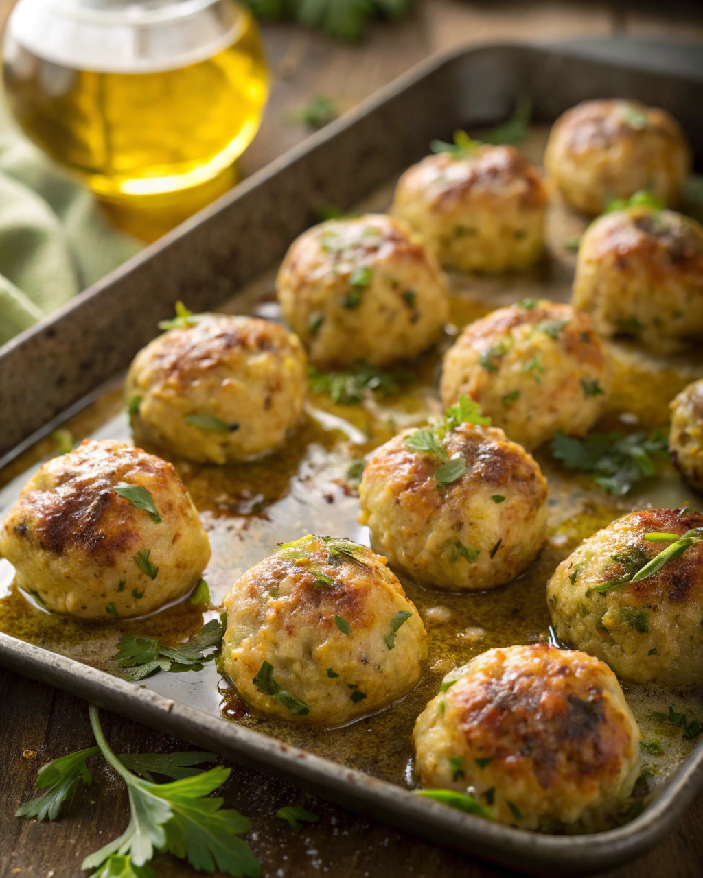 Polpette di pollo e zucchine