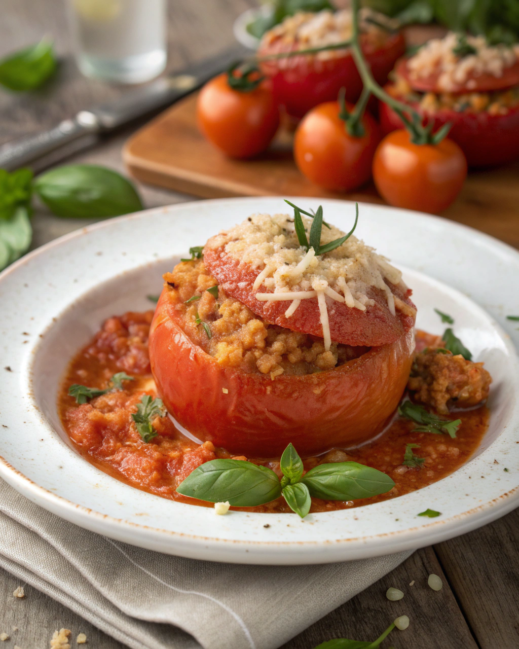 Pomodori ripieni di riso alla romana