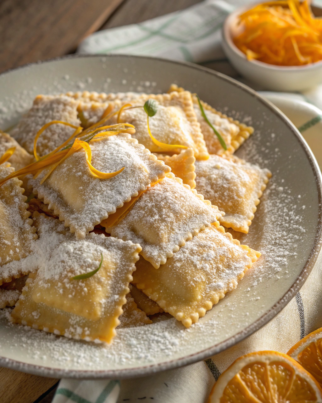 Ravioli dolci di carnevale