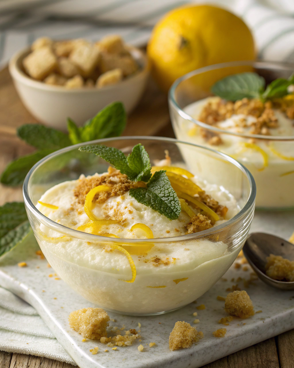Ricotta montata al limone