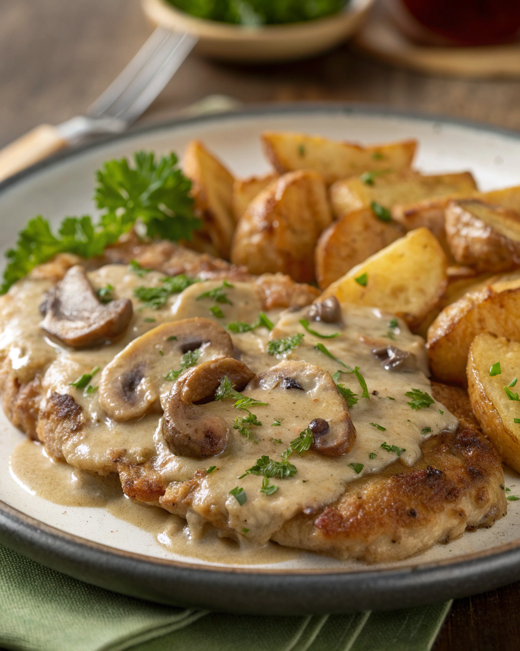 Scaloppine ai funghi facili