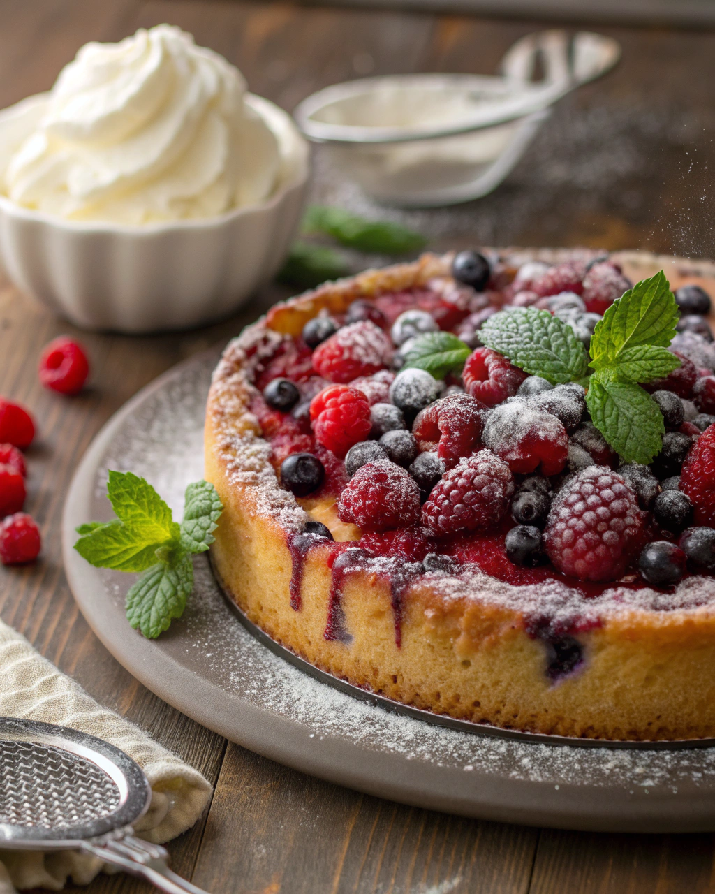 Torta ai frutti di bosco veloce