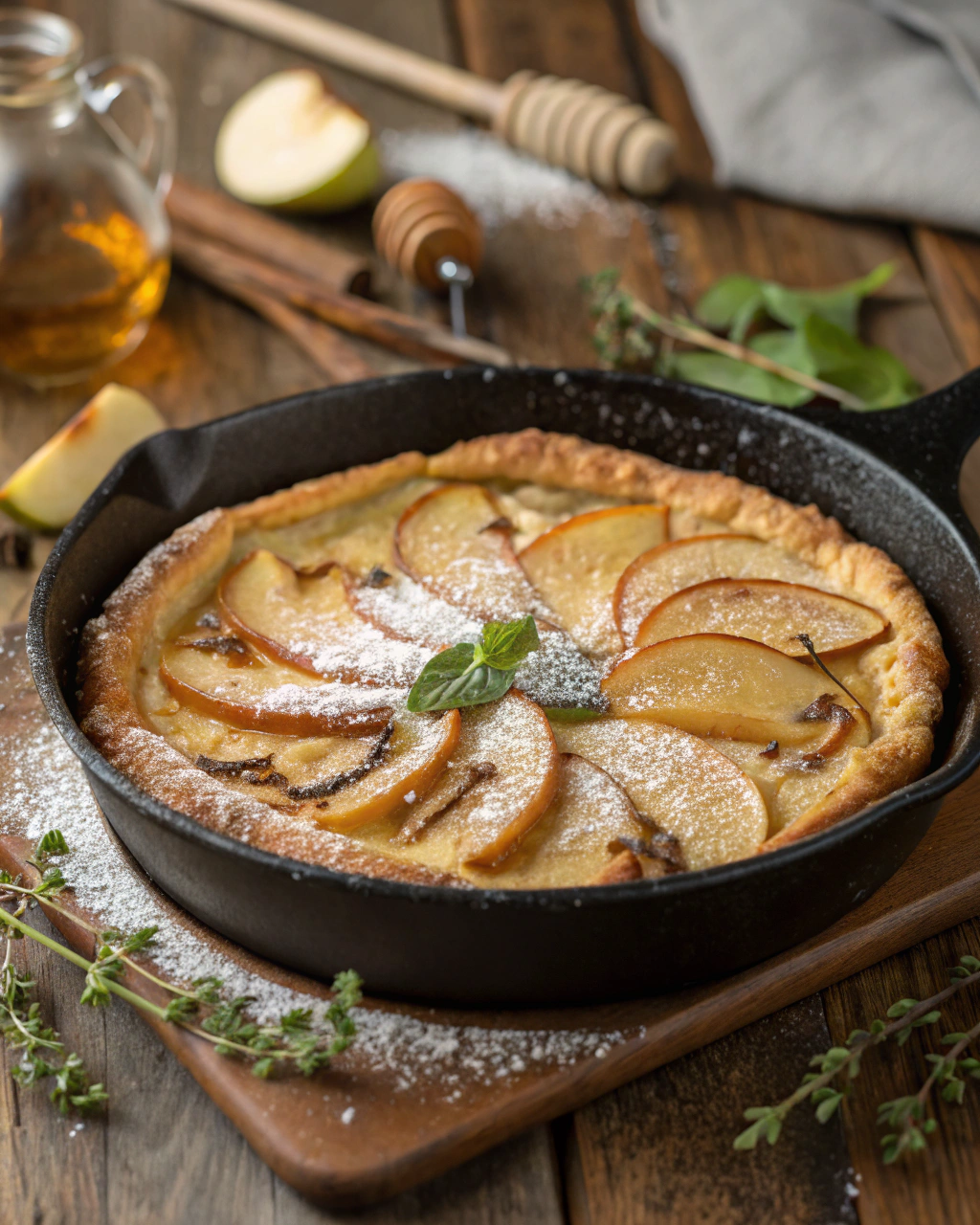 Torta con le pere in padella