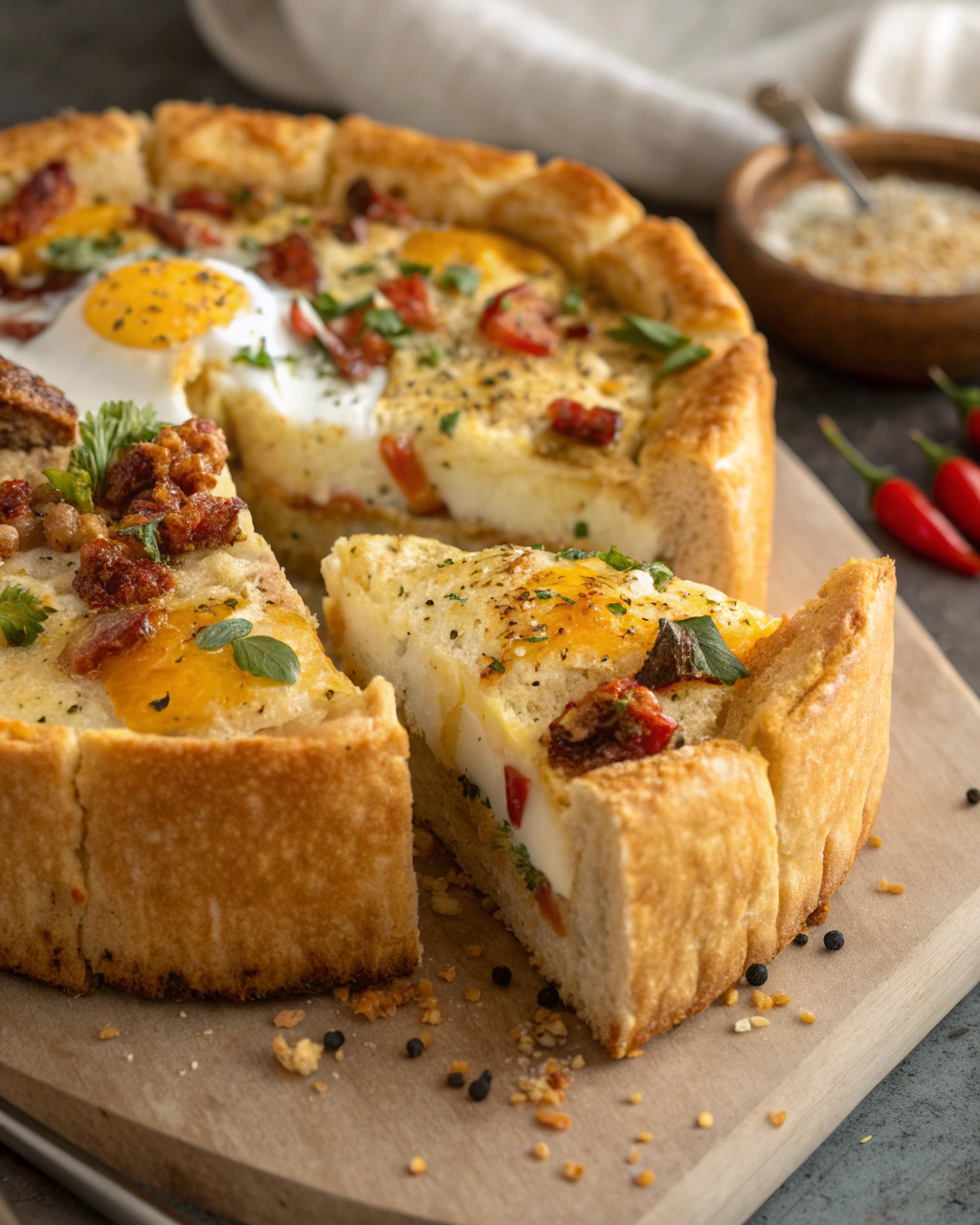 Torta di pane raffermo salata
