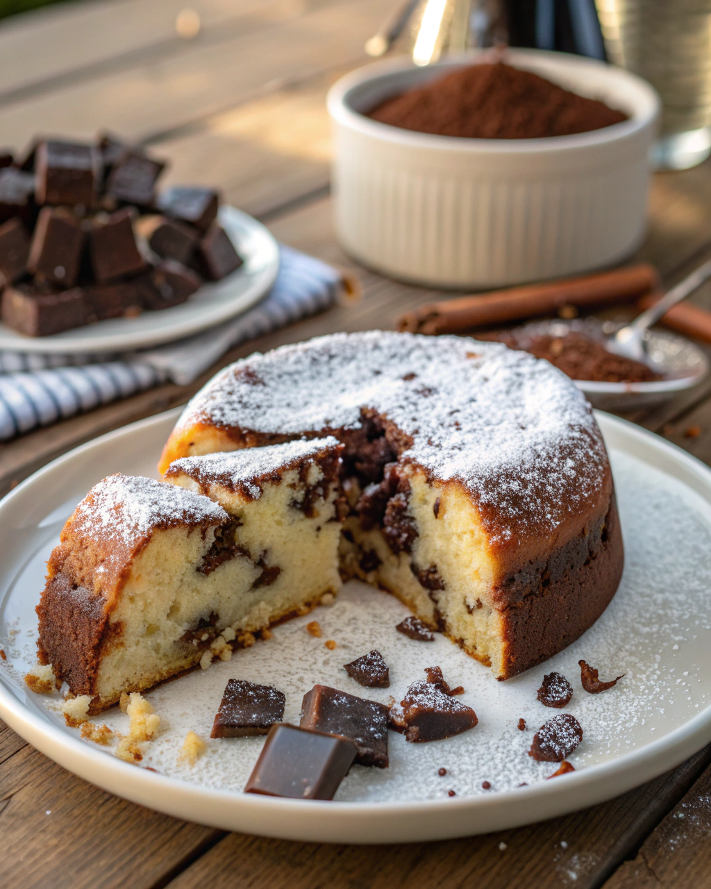 Torta ricotta e cioccolato della nonna