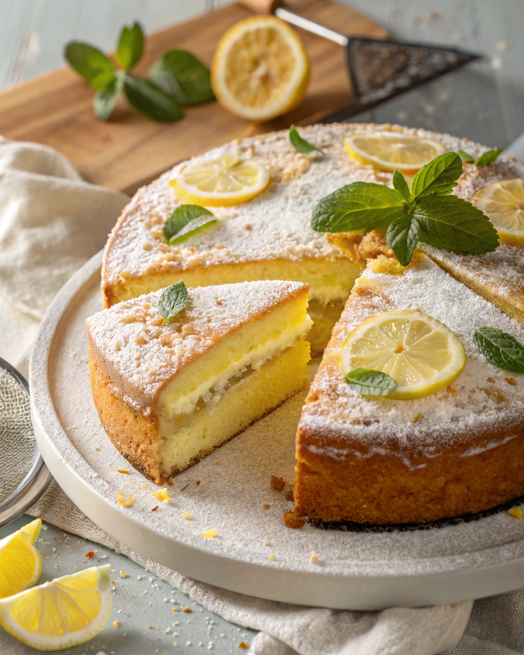Torta ricotta e limone leggera
