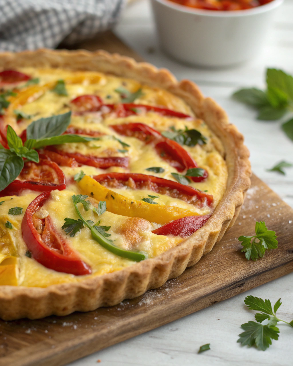 Torta salata ai peperoni veloce