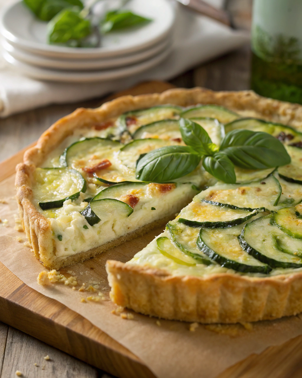 Torta salata zucchine e ricotta