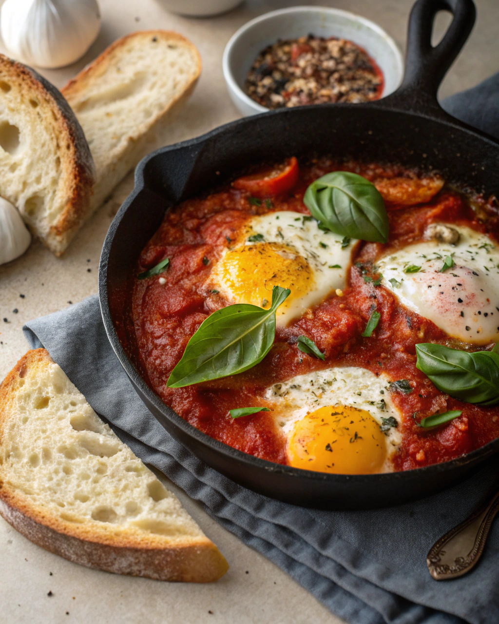 Uova al pomodoro alla contadina