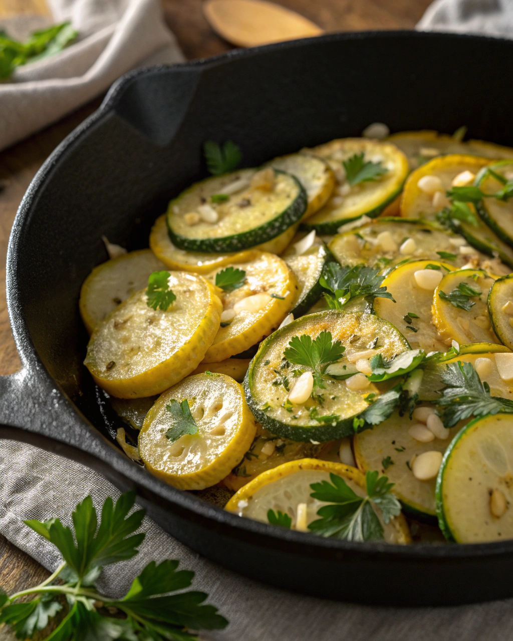Zucchine trifolate in padella