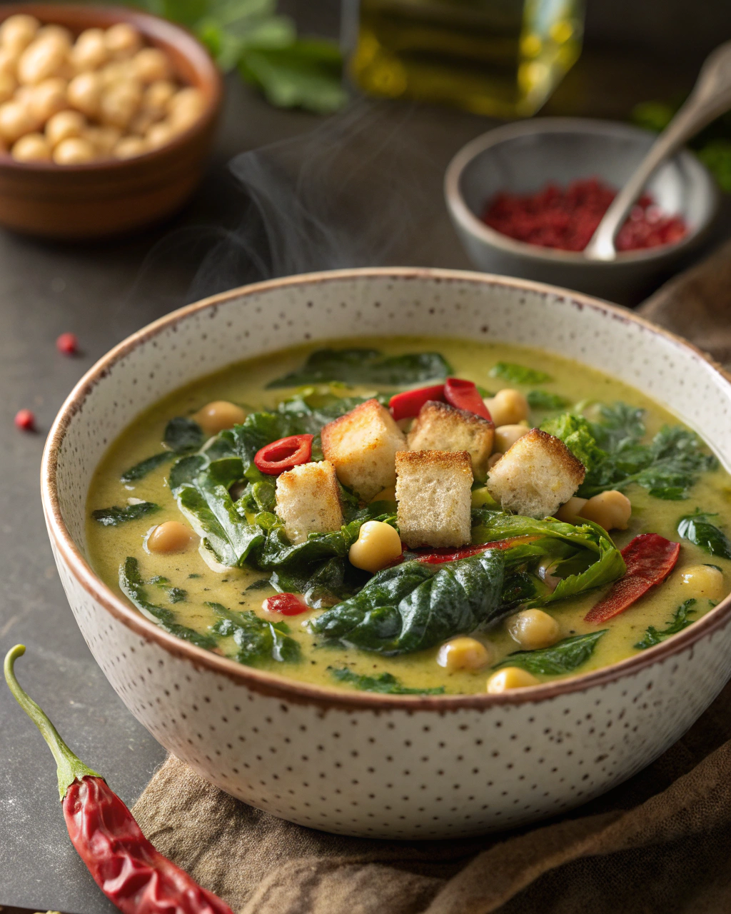 Zuppa di ceci e bietole