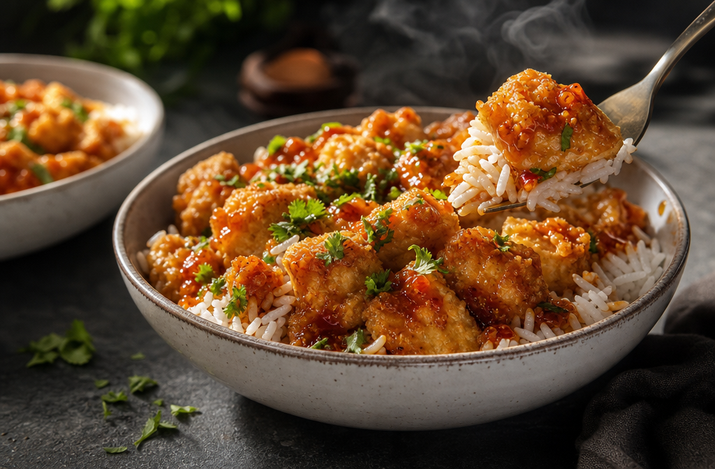 Il segreto del pollo croccante e riso perfetto in 20 minuti, prova subito 😍