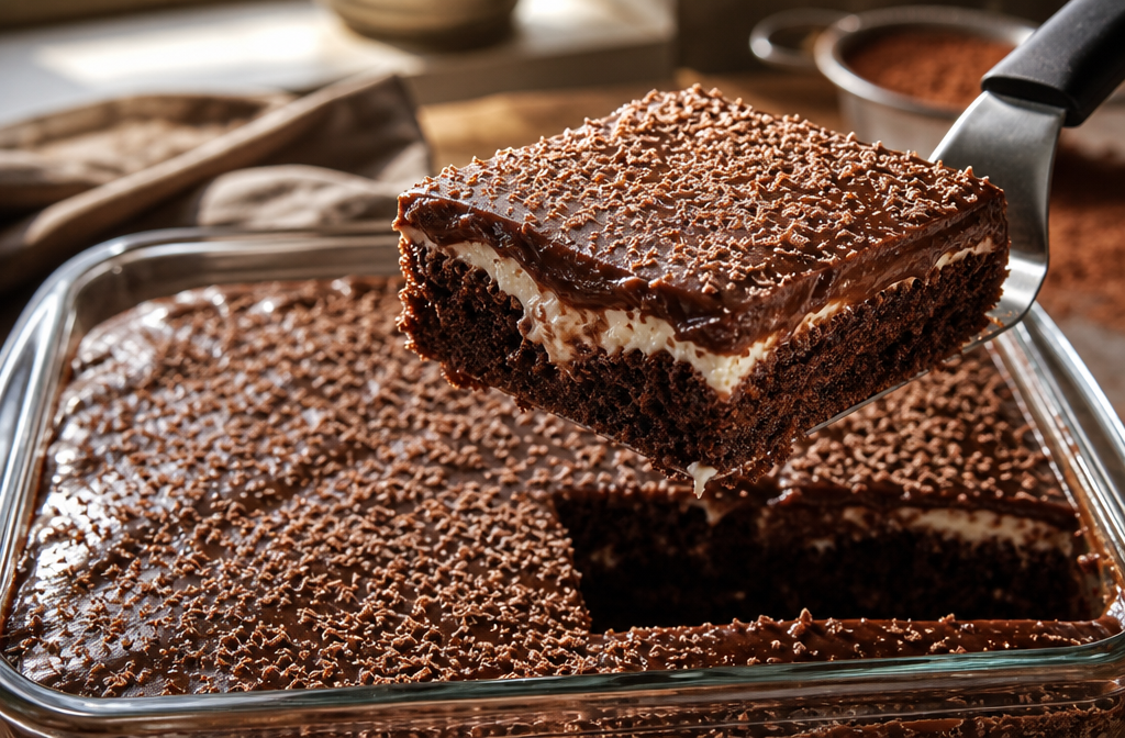 Solo 5 cucchiai per una torta al cacao super soffice che si scioglie in bocca 🍫