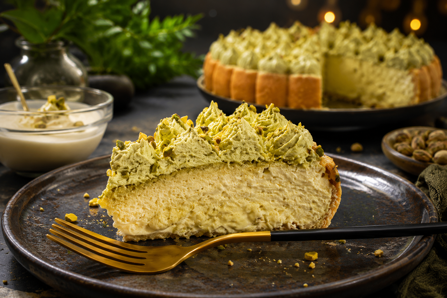 Solo 5 minuti e senza forno: la torta al pistacchio che fa impazzire tutti👌