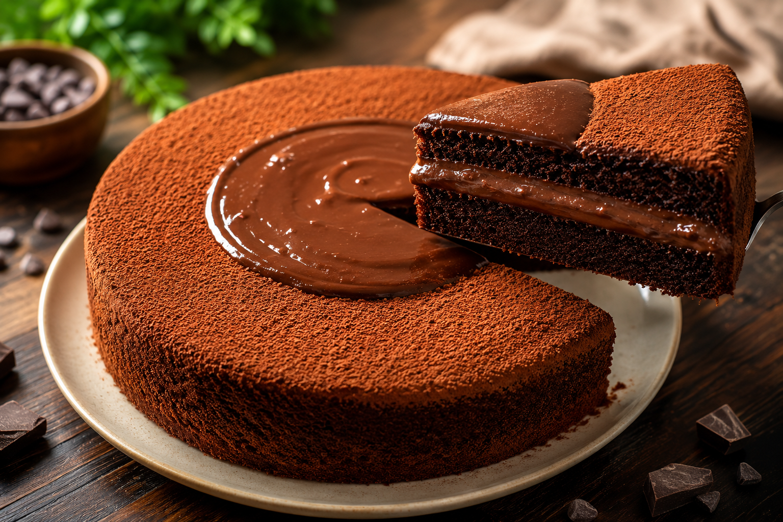 Torta al cioccolato super cremosa, pronta in 5 minuti: il dolce che si scioglie in bocca 🔥