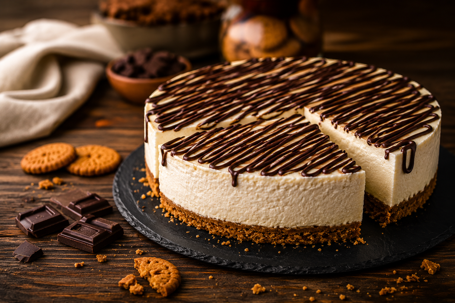 Torta fredda cremosa senza forno: tutti chiedono la ricetta 😍 Descrizione Questa torta fredda cremosa è un dolce irresistibile, perfetto per le giornate calde quando accendere il forno è fuori discussione. La sua consistenza setosa e il sapore fresco conquistano al primo assaggio. Ideale per feste, occasioni speciali o semplicemente per un dessert goloso fatto in casa! Informazioni Tempo di preparazione: 30 minuti (+ 4 ore di raffreddamento) Tempo di cottura: 0 minuti Numero di porzioni: 8 persone Difficoltà: Facile Ingredienti Base biscotto 250 g di biscotti digestive 100 g di burro fuso Crema 500 g di mascarpone 200 ml di panna fresca 100 g di zucchero a velo 1 bustina di vanillina Decorazione 50 g di scaglie di cioccolato Frutta fresca a piacere (es. fragole, lamponi) Preparazione Sbriciola i biscotti digestive in un mixer fino a ridurli in polvere. Mescola i biscotti sbriciolati con il burro fuso fino a ottenere un composto omogeneo. Versa il composto di biscotti in una tortiera a cerniera da 22 cm di diametro, compattandolo bene con il dorso di un cucchiaio. Metti in frigorifero a rassodare. In una ciotola, monta la panna fresca a neve ferma. In un'altra ciotola, mescola il mascarpone con lo zucchero a velo e la vanillina fino a ottenere una crema liscia. Incorpora delicatamente la panna montata al composto di mascarpone, mescolando dal basso verso l'alto. Versa la crema sulla base di biscotto ormai rassodata e livella la superficie con una spatola. Decora la torta con scaglie di cioccolato e frutta fresca a piacere. Riponi in frigorifero per almeno 4 ore prima di servire. Consigli Assicurati che la panna sia ben fredda prima di montarla per ottenere un risultato ottimale. Puedes experimente con diversi tipi di biscotti per la base, come i graham cracker o i biscotti al cioccolato. Per una variante al limone, aggiungi la scorza grattugiata di un limone alla crema di mascarpone. Servizio Servi la torta fredda tagliata in fette generose, accompagnandola con una tazza di caffè o un tè freddo. È perfetta per un dessert estivo o una merenda speciale!