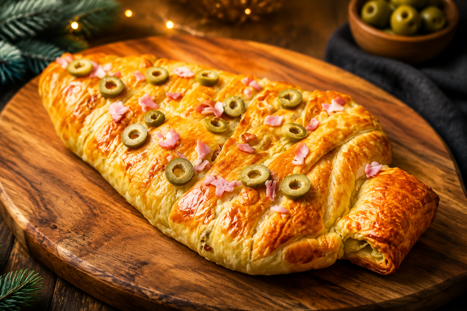 Albero di Natale salato con pasta sfoglia: pronto in 5 minuti e stupisce tutti 🎄👌