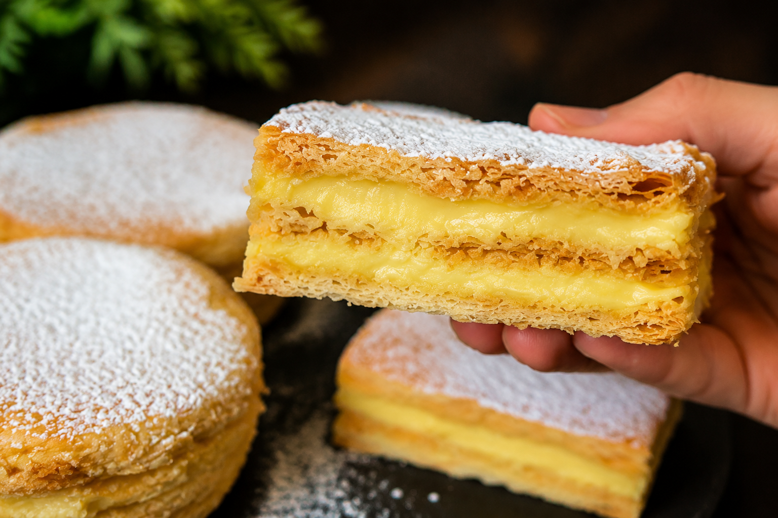 Dessert di Natale pronto in 10 minuti, senza crema e croccante… sparisce subito! 🔥 Descrizione Un dessert natalizio veloce e irresistibile, caratterizzato da una consistenza croccante e un sapore avvolgente che conquista al primo morso. Perfetto per chi cerca un dolce senza crema ma ricco di gusto, ideale per le feste quando il tempo è poco. Questo dolce sparisce subito dalla tavola grazie alla sua fragranza e semplicità. Informazioni Tempo di preparazione: 10 minuti Tempo di cottura: 0 minuti Numero di porzioni: 6-8 pezzi Difficoltà: Facile Ingredienti Ingredienti principali 200 g di nocciole tostate 150 g di miele millefiori 100 g di zucchero di canna grezzo 80 g di mandorle pelate 50 g di semi di sesamo tostati 1 cucchiaino di cannella in polvere 1 pizzico di sale 1 cucchiaino di estratto di vaniglia Preparazione Trita grossolanamente le nocciole e le mandorle, lasciando qualche pezzo più grande per la croccantezza. In un pentolino, scalda a fuoco basso il miele con lo zucchero di canna, mescolando fino a che lo zucchero si scioglie completamente. Aggiungi al miele sciolto la cannella, il pizzico di sale e l’estratto di vaniglia, mescola bene. Unisci le nocciole, le mandorle e i semi di sesamo al composto di miele, mescolando accuratamente per amalgamare tutti gli ingredienti. Rivesti una teglia o un vassoio con carta forno e versa il composto distribuendolo uniformemente, appiattendo con il dorso di un cucchiaio per ottenere uno spessore di circa 1-2 cm. Lascia raffreddare completamente a temperatura ambiente (circa 10 minuti) fino a quando il composto diventa duro e croccante. Taglia in quadrotti o rombi con un coltello affilato e servi subito, oppure conserva in una scatola ermetica. Consigli Per un tocco in più, aggiungi scorza grattugiata di arancia o limone al composto di miele. Se preferisci una versione senza miele, puoi sostituirlo con sciroppo d’acero, ma il risultato sarà leggermente meno croccante. Utilizza mandorle e nocciole di ottima qualità, meglio se tostate in casa per esaltare il sapore. Conserva il dessert in un luogo fresco e asciutto per mantenere la croccantezza più a lungo. Servizio Servi questo dessert croccante come finale di un pranzo o cena natalizia, accompagnato da un bicchierino di vin santo o un rum speziato. Perfetto anche come dolce da offrire agli ospiti durante le feste, grazie alla sua preparazione veloce e al sapore che conquista tutti. Puoi impiattarlo su un bel vassoio decorato con rami di rosmarino o scorze di agrumi per un effetto ancora più festoso.