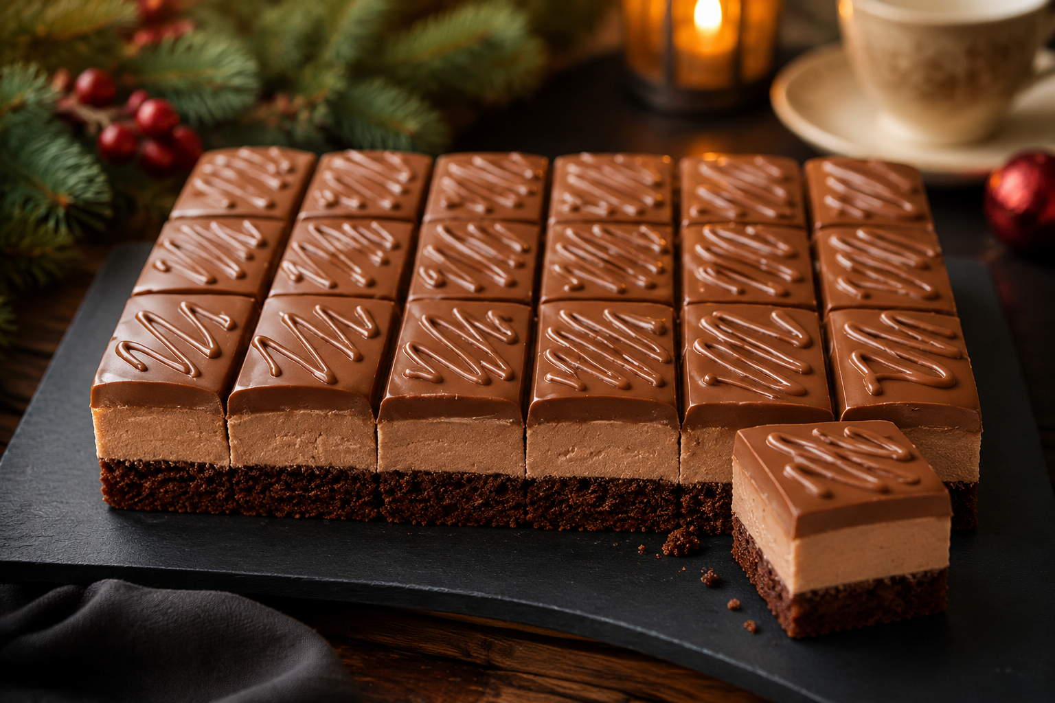 Il dessert di Natale che conquista tutti, pronto in 5 minuti e senza fatica✨ Descrizione Questo dessert natalizio è la soluzione perfetta per chi desidera stupire senza passare ore in cucina. Un dolce cremoso, avvolgente e al profumo di spezie natalizie, semplice da preparare e delizioso al palato. Perfetto da servire come coccola finale durante le feste, conquista tutti con la sua leggerezza e il gusto autentico. Informazioni Tempo di preparazione: 5 minuti Tempo di cottura: 0 minuti Numero di porzioni: 4 Difficoltà: Facile Ingredienti Per il dessert 250 g di mascarpone 200 ml di panna fresca da montare 3 cucchiai di zucchero a velo 1 cucchiaino di cannella in polvere ½ cucchiaino di noce moscata grattugiata 1 cucchiaino di estratto di vaniglia 4 cucchiai di marmellata di albicocche o arancia (opzionale) 100 g di biscotti tipo savoiardi o biscotti secchi Scorza di arancia grattugiata (per decorare) Preparazione Monta la panna ben ferma con lo zucchero a velo, la cannella, la noce moscata e l’estratto di vaniglia. In una ciotola a parte, ammorbidisci il mascarpone mescolandolo delicatamente. Unisci la panna montata al mascarpone con movimenti delicati dal basso verso l’alto per non smontare il composto. Bagna rapidamente i biscotti nel succo di arancia o in un tè alle spezie se preferisci, senza inzupparli troppo. In coppette individuali o in una pirofila, crea uno strato di biscotti, uno di crema e poi, se vuoi, uno strato di marmellata. Ripeti fino a esaurire gli ingredienti. Completa con una spolverata di cannella o scorza d’arancia. Lascia riposare in frigorifero per almeno 5 minuti prima di servire, ma è pronto anche subito. Consigli Usa panna ben fredda per montarla facilmente e ottenere una consistenza perfetta. Puoi sostituire la cannella e la noce moscata con altre spezie come chiodi di garofano macinati o zenzero per variare il gusto. Per una versione ancora più veloce, usa biscotti tipo pavesini o fette biscottate sottili. Conserva il dessert in frigorifero coperto per un massimo di 24 ore per mantenere la freschezza. Servizio Servi questo dessert natalizio in singole coppette trasparenti per apprezzarne gli strati colorati. Accompagnalo con un bicchierino di vino dolce o un infuso alle spezie di Natale per esaltare l’atmosfera festiva. È ideale come conclusione leggera e golosa dopo un pranzo o una cena in famiglia.