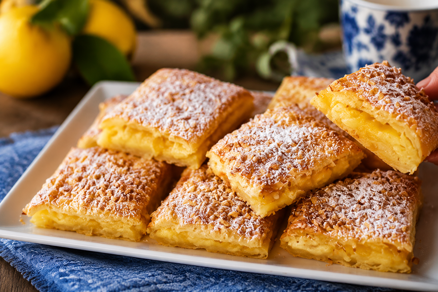 In 5 minuti prepara la crostata di mele senza forno: facile, veloce e irresistibile 😍 Descrizione Questa crostata di mele senza forno è una dolce soluzione perfetta per chi desidera un dessert veloce e delizioso, senza rinunciare al sapore classico della crostata. Grazie a un procedimento semplice e ingredienti freschi, si prepara in pochi minuti, ideale per una merenda improvvisata o una cena leggera. La base croccante si sposa perfettamente con le mele morbide e la dolcezza della crema al profumo di cannella. Informazioni Tempo di preparazione: 5 minuti Tempo di cottura: 0 minuti Numero di porzioni: 4 persone Difficoltà: Facile Ingredienti Per la base 150 g di biscotti secchi (tipo Digestive o frollini) 70 g di burro fuso Per il ripieno 2 mele medie (preferibilmente Golden Delicious) 150 g di yogurt greco naturale 2 cucchiai di miele o sciroppo d'acero ½ cucchiaino di cannella in polvere Succo di mezzo limone Preparazione Frulla i biscotti secchi fino a ottenere una polvere fine, quindi mescolali con il burro fuso per formare un composto sabbioso e umido. Distribuisci il composto di biscotti in uno stampo a cerniera da 18 cm di diametro, pressando bene con il dorso di un cucchiaio per formare una base compatta. Metti in frigorifero mentre prepari il ripieno. Sbuccia le mele, elimina il torsolo e tagliale a fettine sottili. Spruzza subito con il succo di limone per evitare che si ossidino. In una ciotola, unisci lo yogurt greco con il miele e la cannella, mescolando fino a ottenere una crema omogenea e profumata. Disponi sulle basi di biscotti le fettine di mela in modo decorativo, poi versa sopra la crema di yogurt e miele, distribuendola uniformemente. Decorare con qualche fettina di mela o una spolverata extra di cannella a piacere. Servi subito o conserva in frigorifero fino al momento di gustare. Consigli Per una variante ancora più golosa, aggiungi qualche goccia di estratto di vaniglia nella crema di yogurt. Se preferisci una nota croccante, aggiungi alla base qualche noce tritata insieme ai biscotti. Per mantenere la crostata fresca e compatta, consumala entro 24 ore dalla preparazione. Puoi sostituire le mele con pere o frutti di bosco secondo la stagione e il tuo gusto personale. Servizio Servi la crostata di mele senza forno come dessert leggero o come dolce per la merenda, accompagnata da un tè caldo o un caffè. È perfetta anche come dolce improvvisato per ospiti inattesi, unendo la semplicità della preparazione alla bontà degli ingredienti freschi e genuini.