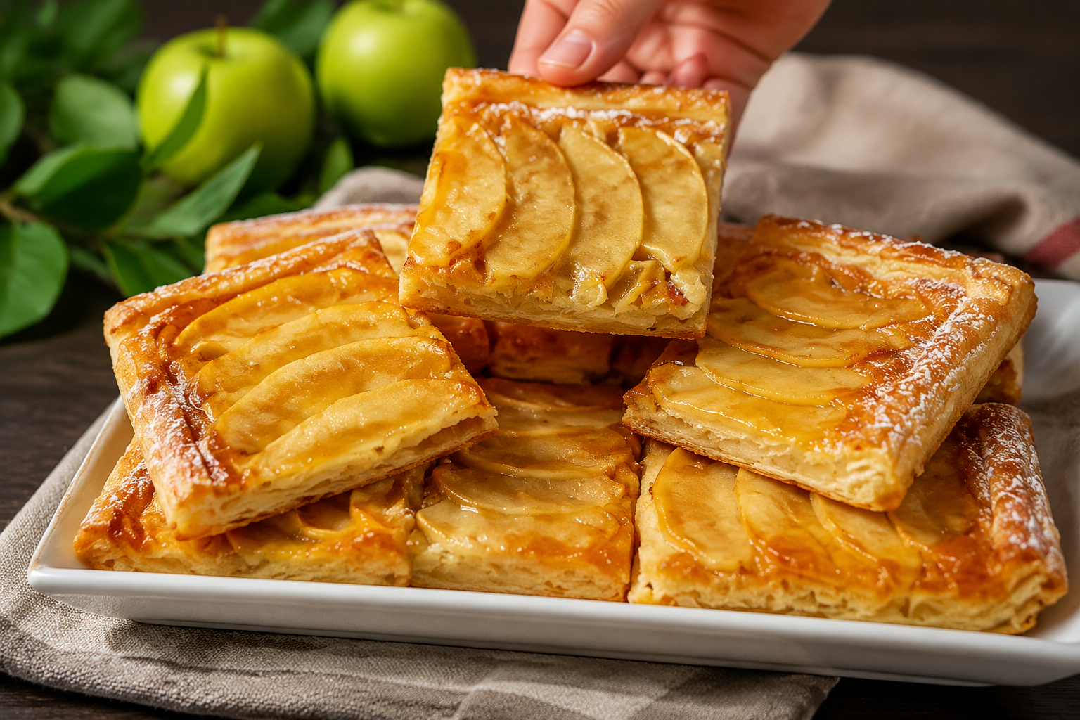 In 5 minuti prepara questo dessert con una mela: semplice, veloce e super gustoso 🔥 Descrizione Un dessert rapido e delizioso che trasforma una semplice mela in un piacere goloso. Questa ricetta sfrutta la dolcezza naturale della mela, arricchita da una leggera doratura con cannella e zucchero, per un contrasto di sapori equilibrato e soddisfacente. Perfetto per una merenda improvvisata o un fine pasto senza complicazioni. Informazioni Tempo di preparazione: 2 minuti Tempo di cottura: 3 minuti Numero di porzioni: 2 Difficoltà: Facile Ingredienti Per il dessert 1 mela grande (preferibilmente Golden o Fuji) 1 cucchiaio di zucchero di canna ½ cucchiaino di cannella in polvere 10 g di burro 1 cucchiaino di succo di limone Preparazione Lavare la mela, rimuovere il torsolo e tagliarla a fettine sottili. Mettere le fettine in una ciotola e irrorarle con il succo di limone per evitare che si ossidino. In una padella antiaderente, sciogliere il burro a fuoco medio. Aggiungere le fettine di mela e cuocerle per circa 2 minuti, mescolando delicatamente. Spolverare le mele con lo zucchero di canna e la cannella, continuando la cottura per un altro minuto fino a quando le mele sono tenere e leggermente caramellate. Trasferire le mele caramellate in un piatto e servire immediatamente. Consigli Usa mele sode e dolci per evitare che si disfino durante la cottura. Se preferisci un tocco più goloso, aggiungi una pallina di gelato alla vaniglia sopra le mele calde. Puoi sostituire il burro con olio di cocco per una versione vegana. Per un aroma extra, aggiungi una leggera grattugiata di noce moscata insieme alla cannella. Servizio Servi questo dessert tiepido in piccole coppette o su un piatto piano, accompagnato da una spolverata di zucchero a velo o da una porzione di yogurt greco. È ideale come dolce dell’ultimo minuto e si presta perfettamente a essere consumato dopo una cena leggera o come spuntino pomeridiano.