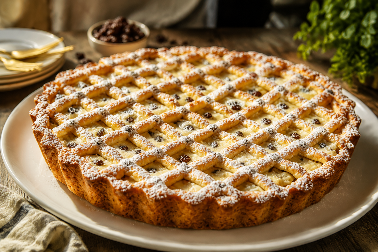 La crostata italiana più amata: la ricetta facile che preparo ogni settimana 🔥 Descrizione La crostata italiana è un dolce tradizionale amato in tutta Italia, famoso per la sua frolla fragrante e il ripieno generoso di marmellata, solitamente di frutta rossa. Semplice da preparare, questa ricetta facile si presta a molte varianti e si adatta perfettamente a colazioni, merende o momenti di dolce pausa con amici e famiglia. Informazioni Tempo di preparazione: 20 minuti Tempo di cottura: 35 minuti Numero di porzioni: 8 fette Difficoltà: Facile Ingredienti Per la pasta frolla 300 g di farina 00 150 g di burro freddo 120 g di zucchero a velo 1 uovo intero + 1 tuorlo 1 pizzico di sale 1 cucchiaino di estratto di vaniglia (opzionale) Scorza grattugiata di 1 limone non trattato Per il ripieno 250 g di marmellata di albicocche o di frutti di bosco Preparazione Setaccia la farina su una spianatoia e unisci lo zucchero a velo, il pizzico di sale e la scorza di limone grattugiata. Taglia il burro a cubetti e incorporalo velocemente con la punta delle dita fino a ottenere un composto sabbioso. Aggiungi l'uovo intero, il tuorlo e l’estratto di vaniglia, quindi impasta rapidamente fino a formare un panetto liscio e compatto. Evita di lavorare troppo l’impasto. Avvolgi la pasta frolla nella pellicola trasparente e lasciala riposare in frigorifero per almeno 30 minuti. Preriscalda il forno a 180°C in modalità statico. Stendi 2/3 della pasta frolla con un mattarello su una superficie leggermente infarinata, formando un disco di circa 28 cm di diametro. Rivesti uno stampo da crostata (circa 24 cm di diametro) imburrato e infarinato con il disco di pasta, eliminando la pasta in eccesso sui bordi. Spalma uniformemente la marmellata sulla base di pasta frolla. Con la pasta rimanente, forma delle strisce sottili e disponile a griglia sopra la marmellata, chiudendo bene i bordi. Cuoci la crostata nel forno preriscaldato per circa 30-35 minuti, o finché la pasta sarà dorata e croccante. Lascia raffreddare completamente prima di sformare e servire. Consigli Per una pasta frolla più friabile, manipola l’impasto il meno possibile e tienilo sempre freddo. Se non hai marmellata a disposizione, puoi usare crema pasticcera o cioccolato spalmabile come variante golosa. Per una decorazione classica, spennella le strisce di pasta con un po’ di tuorlo sbattuto per una superficie più dorata e lucida. Conserva la crostata in un contenitore ermetico a temperatura ambiente per 2-3 giorni, o in frigorifero se fa molto caldo. Servizio Servi la crostata a temperatura ambiente, accompagnata da un tè caldo o un caffè espresso. È perfetta per la merenda o come dolce semplice ma raffinato dopo pranzo, ideale anche da portare a una gita fuori porta o a una festa in famiglia.
