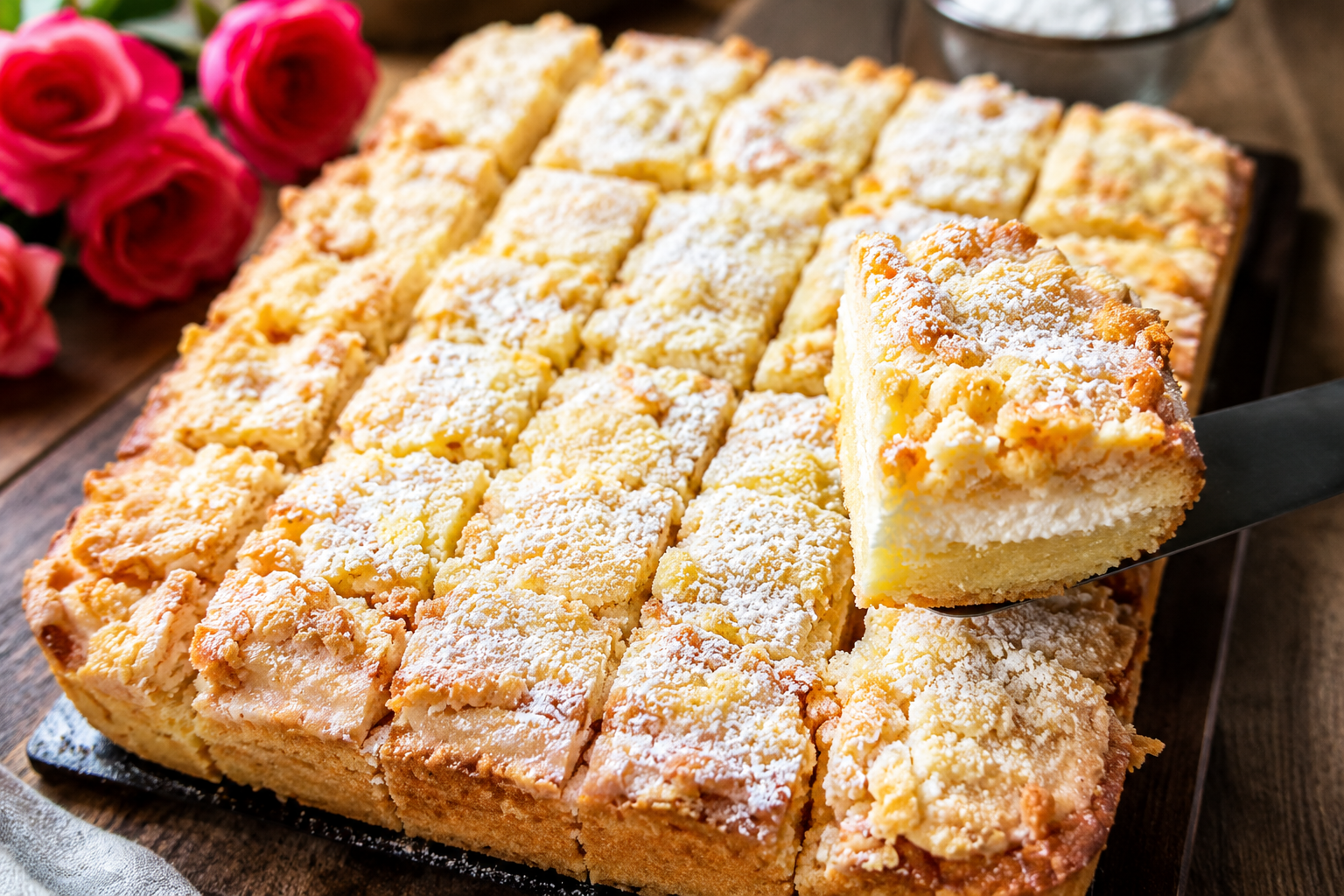 La torta che preparo ogni giorno: super semplice e dal sapore che conquista 🔥 Descrizione Questa torta semplice e veloce è ideale per chi ama un dolce genuino e fragrante da gustare in qualsiasi momento della giornata. La sua consistenza soffice e il sapore dolce al punto giusto la rendono irresistibile anche per i palati più esigenti. Perfetta per una colazione nutriente, una merenda o un dessert leggero dopo pasto. Informazioni Tempo di preparazione: 10 minuti Tempo di cottura: 35 minuti Numero di porzioni: 8 Difficoltà: Facile Ingredienti Per l'impasto 250 g di farina 00 150 g di zucchero 3 uova medie 100 ml di olio di semi 120 ml di latte intero 1 bustina di lievito per dolci (16 g) 1 bustina di vanillina o 1 cucchiaino di estratto di vaniglia Un pizzico di sale Per la finitura Zucchero a velo q.b. (facoltativo) Burro e farina per lo stampo Preparazione Preriscalda il forno a 180°C in modalità statico o 170°C ventilato. Imburra e infarina una tortiera da 24 cm di diametro oppure rivestila con carta forno. In una ciotola capiente, monta le uova con lo zucchero fino a ottenere un composto chiaro e spumoso (circa 5-7 minuti con uno sbattitore elettrico). Aggiungi l’olio e il latte a filo, continuando a mescolare delicatamente per amalgamare bene gli ingredienti. Setaccia la farina con il lievito, la vanillina e il pizzico di sale, poi incorporali poco alla volta al composto liquido, mescolando dal basso verso l’alto per non smontare il tutto. Versa l’impasto nella tortiera preparata e livella la superficie con una spatola. Inforna per circa 30-35 minuti, controllando la cottura con uno stecchino: deve uscire asciutto. Lascia intiepidire la torta nella teglia per 10 minuti, poi sformala su una gratella per farla raffreddare completamente. Prima di servire, spolvera con zucchero a velo per un tocco finale delicato. Consigli Per una versione ancora più soffice, sostituisci metà della farina 00 con farina di tipo 1 o integrale fine. Se preferisci, puoi sostituire il latte con pari quantità di yogurt bianco per un gusto più cremoso. Non aprire il forno nei primi 20 minuti di cottura per evitare che la torta si afflosci. Conservala ben coperta a temperatura ambiente per 2-3 giorni oppure in frigorifero per prolungarne la freschezza. Servizio Servi la torta a fette accompagnata da una tazza di tè o caffè per la colazione o la merenda. Puoi arricchirla con una crema pasticcera, una marmellata fatta in casa oppure una spolverata di cacao amaro per un tocco in più. Grazie alla sua semplicità e bontà, questa torta è ideale per ogni occasione, dal dolce quotidiano al momento di condivisione con amici e famiglia.