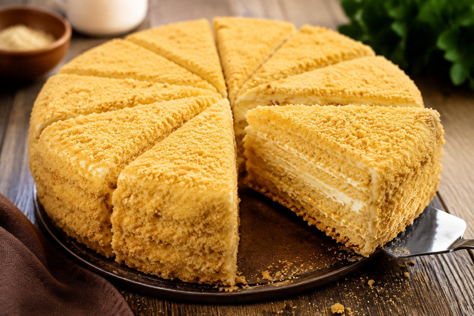 La torta della nonna che ha incantato gli anni della scuola, un dolce da provare subito 😍 Descrizione La Torta della Nonna è un classico intramontabile della tradizione dolciaria italiana, amata da grandi e piccini. Una deliziosa crostata con un guscio di pasta frolla croccante che racchiude una morbida crema pasticcera profumata al limone e una generosa spolverata di pinoli tostati sopra. Perfetta per ricreare i ricordi d’infanzia e rendere speciale ogni pausa dolce. Informazioni Tempo di preparazione: 30 minuti Tempo di cottura: 45 minuti Numero di porzioni: 8 Difficoltà: Media Ingredienti Per la pasta frolla 300 g di farina 00 150 g di burro freddo 120 g di zucchero a velo 2 tuorli d’uovo 1 pizzico di sale Scorza grattugiata di 1 limone Per la crema pasticcera 500 ml di latte intero 4 tuorli d’uovo 150 g di zucchero semolato 40 g di amido di mais (maizena) Scorza di 1 limone (solo la parte gialla) 1 bustina di vanillina o mezza fiala di estratto di vaniglia Per la decorazione 30 g di pinoli Zucchero a velo q.b. Preparazione Prepara la pasta frolla: in una ciotola capiente, setaccia la farina con lo zucchero a velo e un pizzico di sale. Aggiungi il burro freddo a cubetti e lavora velocemente con la punta delle dita fino a ottenere un composto sabbioso. Unisci i tuorli e la scorza di limone grattugiata. Impasta velocemente fino a formare un panetto compatto. Avvolgilo nella pellicola trasparente e lascialo riposare in frigorifero per almeno 30 minuti. Nel frattempo, prepara la crema pasticcera: scalda il latte con la scorza di limone e la vaniglia, portandolo quasi a ebollizione. In una ciotola, monta i tuorli con lo zucchero fino a renderli chiari e spumosi, quindi aggiungi l’amido di mais setacciato e mescola bene. Rimuovi la scorza di limone dal latte caldo e versa un po' di latte caldo nel composto di uova, mescolando velocemente. Riporta tutto nel pentolino e cuoci a fuoco basso, mescolando continuamente con una frusta, finché la crema non si addensa. Trasferisci la crema in una ciotola, copri con pellicola a contatto e lascia raffreddare. Preriscalda il forno a 175°C. Imburra e infarina uno stampo da crostata di circa 24 cm di diametro. Riprendi la pasta frolla e tieni da parte circa un terzo per la copertura. Stendi il restante su una superficie infarinata e foderane il fondo e i bordi dello stampo. Bucherella il fondo con una forchetta. Versa la crema pasticcera raffreddata sopra la base di pasta frolla e livella bene. Stendi la pasta frolla rimasta e copri la torta, sigillando bene i bordi. Distribuisci uniformemente i pinoli sulla superficie e cuoci in forno già caldo per circa 40-45 minuti, fino a doratura. Lascia raffreddare la torta, spolvera con zucchero a velo e servi. Consigli Usa burro freddo per ottenere una pasta frolla più friabile e croccante. Non mescolare troppo la pasta frolla per evitare che diventi dura dopo la cottura. Copri la crema pasticcera con pellicola a contatto per evitare che si formi la pellicina. Tosta leggermente i pinoli prima di usarli per esaltarne il sapore e renderli più croccanti. Servizio Servi la torta della nonna a temperatura ambiente, accompagnata da un buon caffè o un tè profumato. È ideale per merende, momenti di convivialità o per concludere in dolcezza un pranzo in famiglia, riportandoti con un solo boccone ai caldi ricordi dell’infanzia.