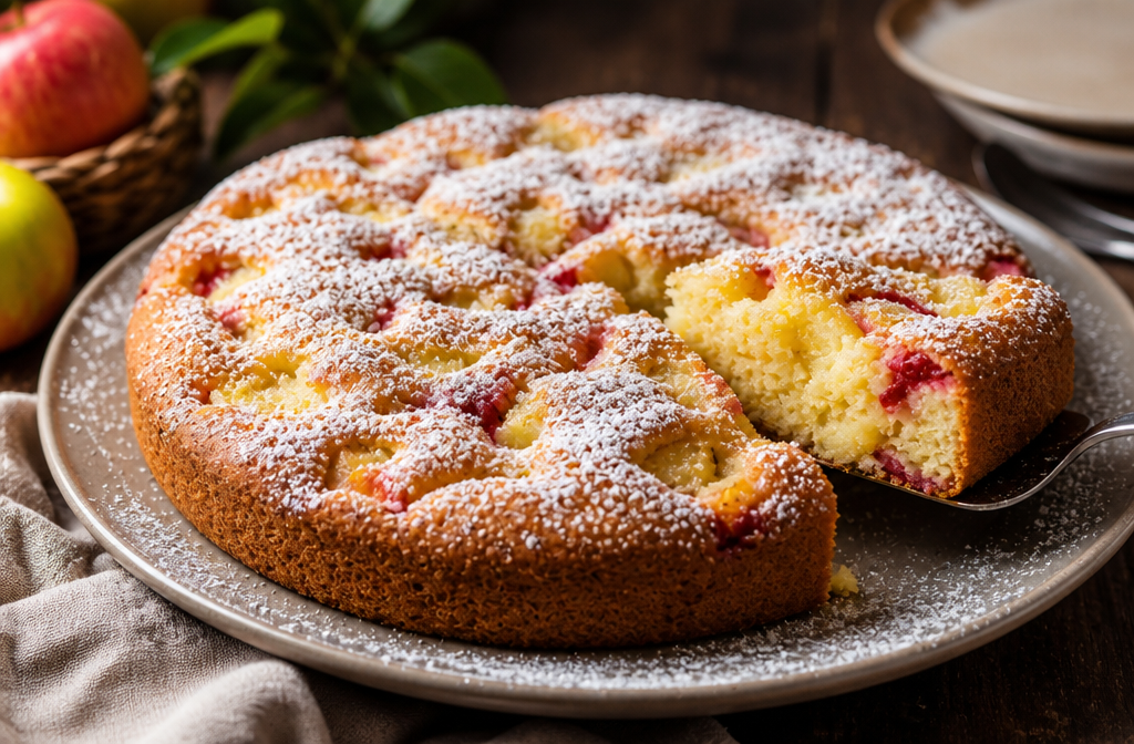 La torta di mele della nonna in 5 minuti: semplice, fragrante e irresistibile 🍎✨