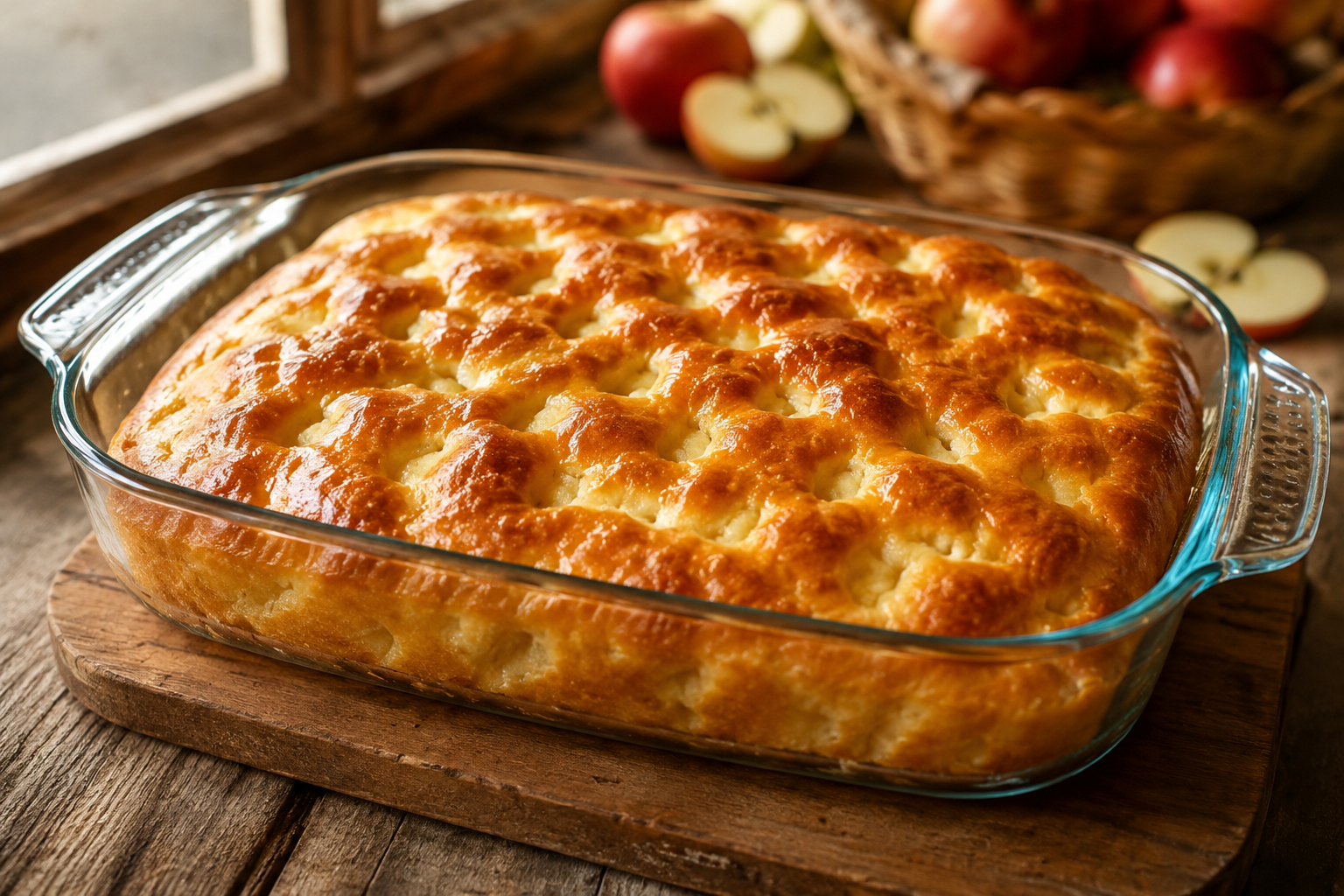 La torta di mele più semplice che amerai: pochi ingredienti e direttamente in forno 🔥 Descrizione Questa torta di mele è la quintessenza della semplicità e del gusto, realizzata con pochi ingredienti di base e cotta direttamente in forno senza passaggi complessi. Il suo sapore dolce e la morbidezza deliziosa la rendono perfetta per una merenda o un fine pasto casalingo. Un classico intramontabile che conquista tutti, grandi e piccini. Informazioni Tempo di preparazione: 10 minuti Tempo di cottura: 40 minuti Numero di porzioni: 8 Difficoltà: Facile Ingredienti Per l'impasto 3 uova medie 150 g di zucchero 250 g di farina 00 100 ml di olio di semi di girasole 120 ml di latte intero 1 bustina di lievito per dolci (circa 16 g) 1 pizzico di sale 1 cucchiaino di estratto di vaniglia (opzionale) Per il ripieno e la decorazione 3 mele medie (preferibilmente Golden o Granny Smith) succo di mezzo limone 2 cucchiai di zucchero di canna (per spolverare) cannella in polvere q.b. (opzionale) Preparazione Preriscalda il forno a 180°C in modalità statica e imburra leggermente uno stampo rotondo da 24 cm di diametro o rivestilo con carta da forno. Sbuccia le mele, tagliale a fettine sottili e mettile in una ciotola con il succo di limone per evitare che anneriscano. In una ciotola capiente, sbatti le uova con lo zucchero fino a ottenere un composto chiaro e spumoso. Aggiungi l’olio, il latte e l’estratto di vaniglia, continuando a mescolare lentamente. Setaccia la farina insieme al lievito e al pizzico di sale e incorporala gradualmente al composto liquido, mescolando delicatamente fino a ottenere un impasto omogeneo. Versa metà dell’impasto nello stampo, distribuisci sopra metà delle fettine di mela e spolvera con un pizzico di cannella (se desideri). Copri con il resto dell’impasto e disponi le restanti mele sulla superficie, formando una decorazione semplice. Cospargi la superficie con lo zucchero di canna per una crosticina dolce e inforna per circa 40 minuti, o finché la torta risulta dorata e uno stecchino inserito al centro esce pulito. Lascia intiepidire la torta prima di sformarla su un piatto da portata. Consigli Per un aroma più intenso, prova ad aggiungere una punta di noce moscata insieme alla cannella. Puoi sostituire il latte con yogurt naturale per una torta ancora più morbida e leggermente acidula. Utilizza mele non troppo mature, per evitare che rilascino troppa acqua durante la cottura. Conserva la torta in un contenitore ermetico a temperatura ambiente per un massimo di 2 giorni, o in frigorifero fino a 4 giorni per mantenerla fresca più a lungo. Servizio Servi la torta di mele semplice tiepida o a temperatura ambiente, accompagnandola con una spolverata di zucchero a velo o una pallina di gelato alla vaniglia per un tocco goloso. È perfetta per colazioni, merende o come dessert leggero dopo un pasto in famiglia o tra amici.