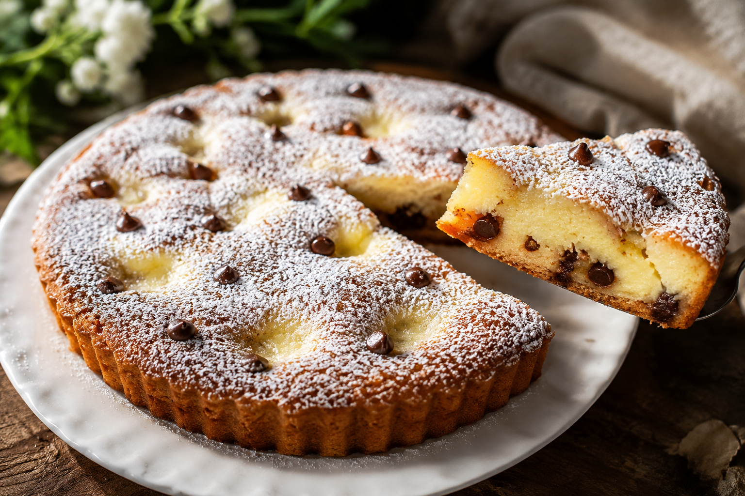 La torta più soffice in 5 minuti: la ricetta semplice che conquista tutti 🔥 Descrizione Questa torta è un vero e proprio must per chi cerca un dolce soffice, leggero e pronto in pochissimo tempo. Con pochi ingredienti semplici, otterrai una torta dalla consistenza soffice come una nuvola, perfetta per colazioni, merende o momenti di dolcezza improvvisa. La rapidità di preparazione la rende ideale anche per chi ha poco tempo ma non vuole rinunciare al gusto. Informazioni Tempo di preparazione: 5 minuti Tempo di cottura: 25 minuti Numero di porzioni: 8 porzioni Difficoltà: Facile Ingredienti Per l'impasto 250 g farina 00 200 g zucchero semolato 3 uova medie 250 ml latte intero 80 ml olio di semi di girasole 1 bustina di lievito per dolci (16 g) 1 bustina di vanillina o 1 cucchiaino di estratto di vaniglia un pizzico di sale Preparazione Preriscalda il forno a 180°C in modalità statica. In una ciotola capiente, rompi le uova e sbattile con lo zucchero fino a ottenere un composto chiaro e spumoso. Aggiungi il latte e l’olio, continuando a mescolare con una frusta per amalgamare bene i liquidi. Setaccia insieme la farina, il lievito, la vanillina e il pizzico di sale. Incorpora gradualmente gli ingredienti secchi al composto liquido, mescolando delicatamente con movimenti dal basso verso l’alto per evitare che l’impasto si smonti. Versa l’impasto in una tortiera da 24 cm di diametro, precedentemente imburrata e infarinata o foderata con carta da forno. Cuoci nel forno già caldo per circa 25 minuti o fino a quando la superficie risulterà dorata e uno stecchino inserito al centro uscirà pulito. Lascia raffreddare la torta su una gratella prima di sformarla e servirla. Consigli Per un gusto più intenso, prova ad aggiungere scorza grattugiata di limone o arancia nell’impasto. Per una versione ancora più soffice, monta leggermente gli albumi a neve e incorporali delicatamente alla fine. Usa ingredienti a temperatura ambiente per migliorare l’amalgama e la lievitazione. Puoi conservare la torta in un contenitore ermetico per 2-3 giorni; sarà come appena sfornata. Servizio Servi questa torta semplice e soffice accompagnata da una spolverata di zucchero a velo o con una crema leggera al limone o panna montata fresca. È perfetta per colazioni all’italiana, merende con un tè o caffè, o per concludere una cena con un dolce che piace a tutti.