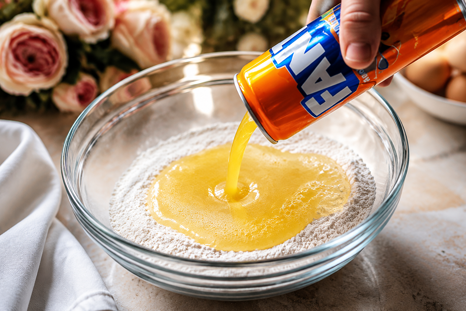 La torta soffice della nonna con un ingrediente segreto: basta aggiungere Fanta 🍊✨