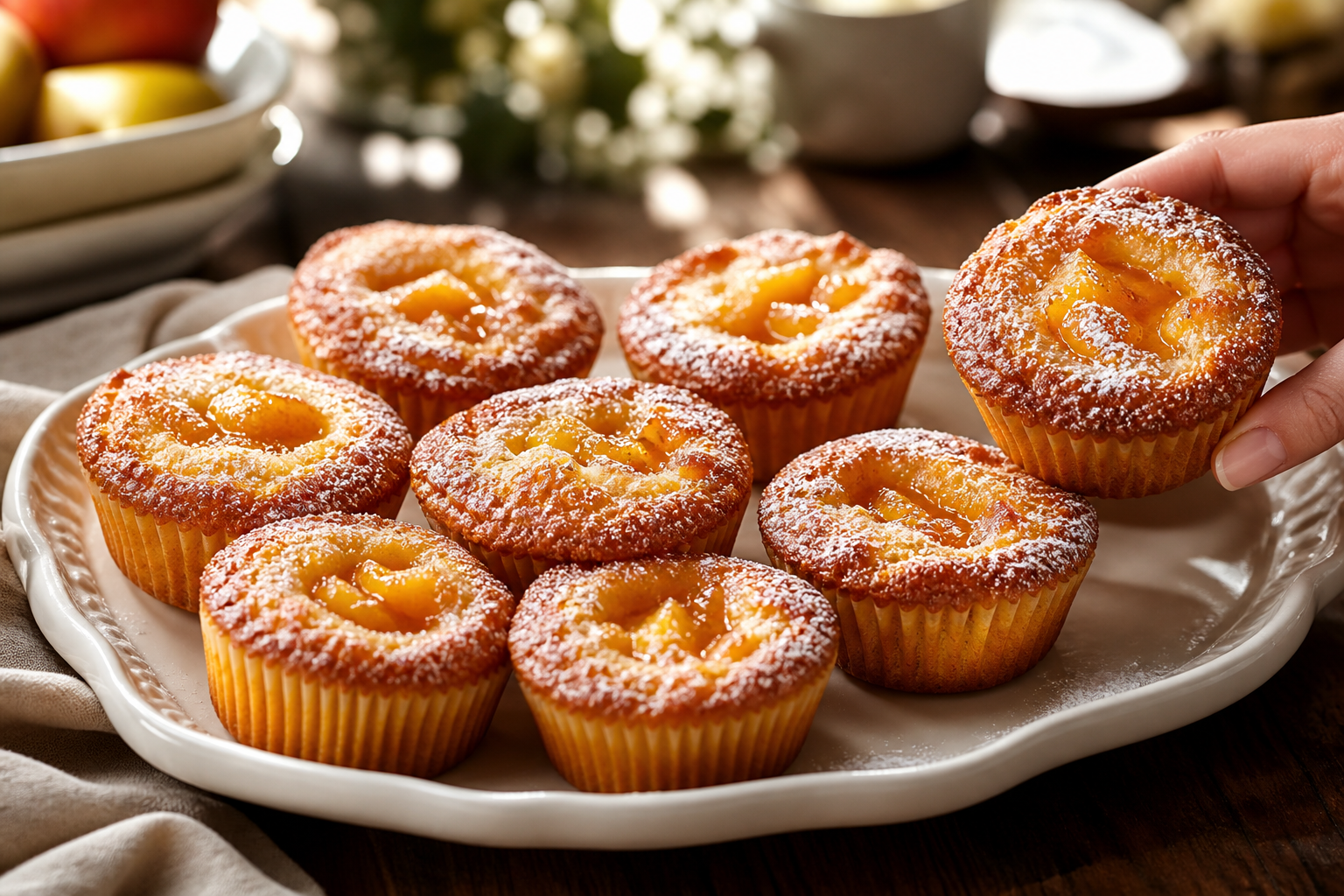Solo 2 mele e 5 minuti: prova il dessert più facile e goloso che c’è 😋 Descrizione Un dessert semplice e veloce, perfetto per quando hai poco tempo ma vuoi qualcosa di genuino e dolce. Basta solo qualche mela, un tocco di dolcezza e un po’ di fantasia per portare in tavola un dolce caldo e profumato. Ideale come merenda o fine pasto improvvisato, conquista con il suo sapore avvolgente e la consistenza morbida. Informazioni Tempo di preparazione: 2 minuti Tempo di cottura: 3 minuti Numero di porzioni: 2 Difficoltà: Facile Ingredienti Per il dessert 2 mele medie (preferibilmente Golden o Fuji) 15 g di burro 1 cucchiaio di zucchero di canna 1 cucchiaino di cannella in polvere 1 cucchiaino di succo di limone Facoltativo: gelato alla vaniglia o panna per servire Preparazione Lava, sbuccia e taglia le mele a fettine sottili o a dadini regolari. Scalda il burro in una padella antiaderente a fuoco medio-basso. Aggiungi le mele, il succo di limone, lo zucchero di canna e la cannella. Cuoci mescolando frequentemente per circa 3 minuti, finché le mele si ammorbidiscono ma restano ancora leggermente croccanti. Trasferisci le mele cotte in coppette o piattini da dessert. Se desideri, aggiungi una pallina di gelato alla vaniglia o un ciuffo di panna per rendere il dolce ancora più goloso. Consigli Usa mele fresche e croccanti per ottenere una consistenza piacevole e un sapore intenso. Se preferisci un dessert più dolce, puoi aggiungere un cucchiaino di miele o sciroppo d’acero durante la cottura. Per una variante speziata, prova ad aggiungere un pizzico di zenzero in polvere insieme alla cannella. Questo dessert si può preparare anche nel microonde: cuoci le mele con zucchero, burro e cannella per 2-3 minuti a potenza media. Servizio Servi le mele calde in ciotoline singole, accompagnate da gelato alla vaniglia o panna montata. Perfetto per un dopocena veloce, oppure come merenda autunnale da gustare in famiglia o con amici. Un dessert semplice e confortante, da preparare all’ultimo minuto ma che porta subito tanta dolcezza in tavola.