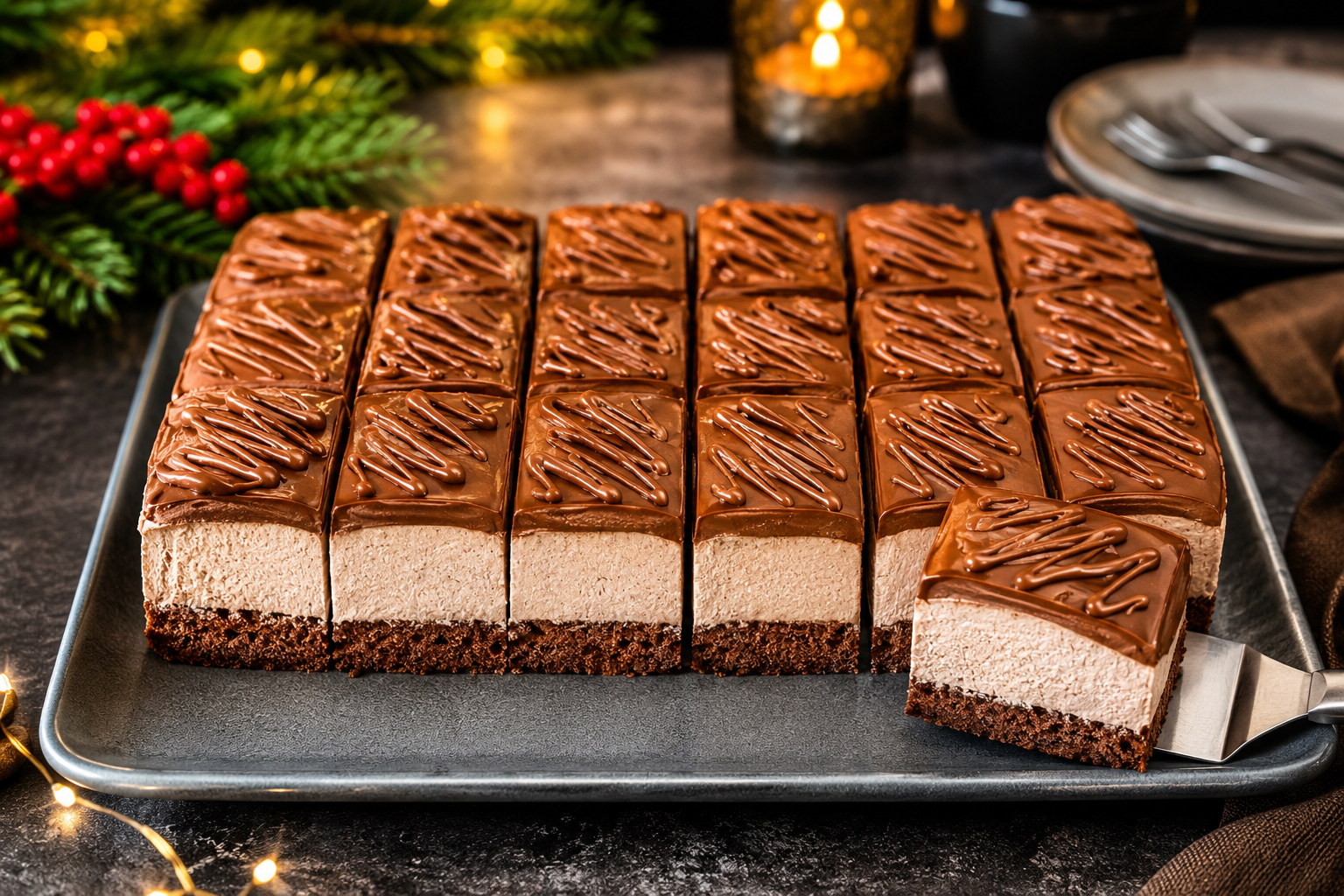 Solo 3 ingredienti per i migliori torroncini di Natale, pronti in 5 minuti 😍 Descrizione Questi torroncini di Natale sono una dolce delizia fatta con soli tre ingredienti, semplici e genuini. La loro consistenza croccante, unita al sapore intenso della frutta secca e del miele, li rende irresistibili durante le feste. Perfetti come dolce regalo o per accompagnare un caffè nella magica atmosfera natalizia. Informazioni Tempo di preparazione: 5 minuti Tempo di cottura: 2 minuti Numero di porzioni: 12 torroncini Difficoltà: Facile Ingredienti Per i torroncini 200 g di mandorle pelate 150 g di miele millefiori 100 g di zucchero semolato Preparazione Tosta le mandorle in una padella antiaderente per 2-3 minuti a fuoco medio, mescolando spesso, finché saranno leggermente dorate e profumate. Fai attenzione a non bruciarle. In un pentolino, scalda il miele con lo zucchero a fuoco dolce, mescolando di continuo, finché lo zucchero si sarà completamente sciolto e il composto raggiungerà una consistenza densa e leggermente dorata (circa 2 minuti). Aggiungi le mandorle tostate al miele caldo e mescola rapidamente, assicurandoti che siano ben ricoperte. Versa subito il composto su una placca foderata con carta da forno, livellandolo con una spatola a uno spessore di circa 1 cm. Lascia raffreddare per circa 30 minuti fino a quando il torrone si sarà indurito. Taglia a rettangoli o quadretti con un coltello affilato. Consigli Usa miele di qualità per un sapore più ricco e intenso; il miele millefiori è perfetto per la sua delicatezza e dolcezza. Se preferisci, sostituisci le mandorle con nocciole o pistacchi per varianti altrettanto gustose. Lavora rapidamente il composto quando è caldo, perché si indurisce in fretta e rischi di non poterlo modellare bene. Conserva i torroncini in un contenitore ermetico in luogo fresco e asciutto per mantenerli croccanti fino a due settimane. Servizio Servi i torroncini come dolce fine pasto, magari accompagnandoli con un vin santo, un caffè o un bicchierino di liquore alle erbe. Sono perfetti anche come dono fatto in casa per amici e parenti durante le feste natalizie.