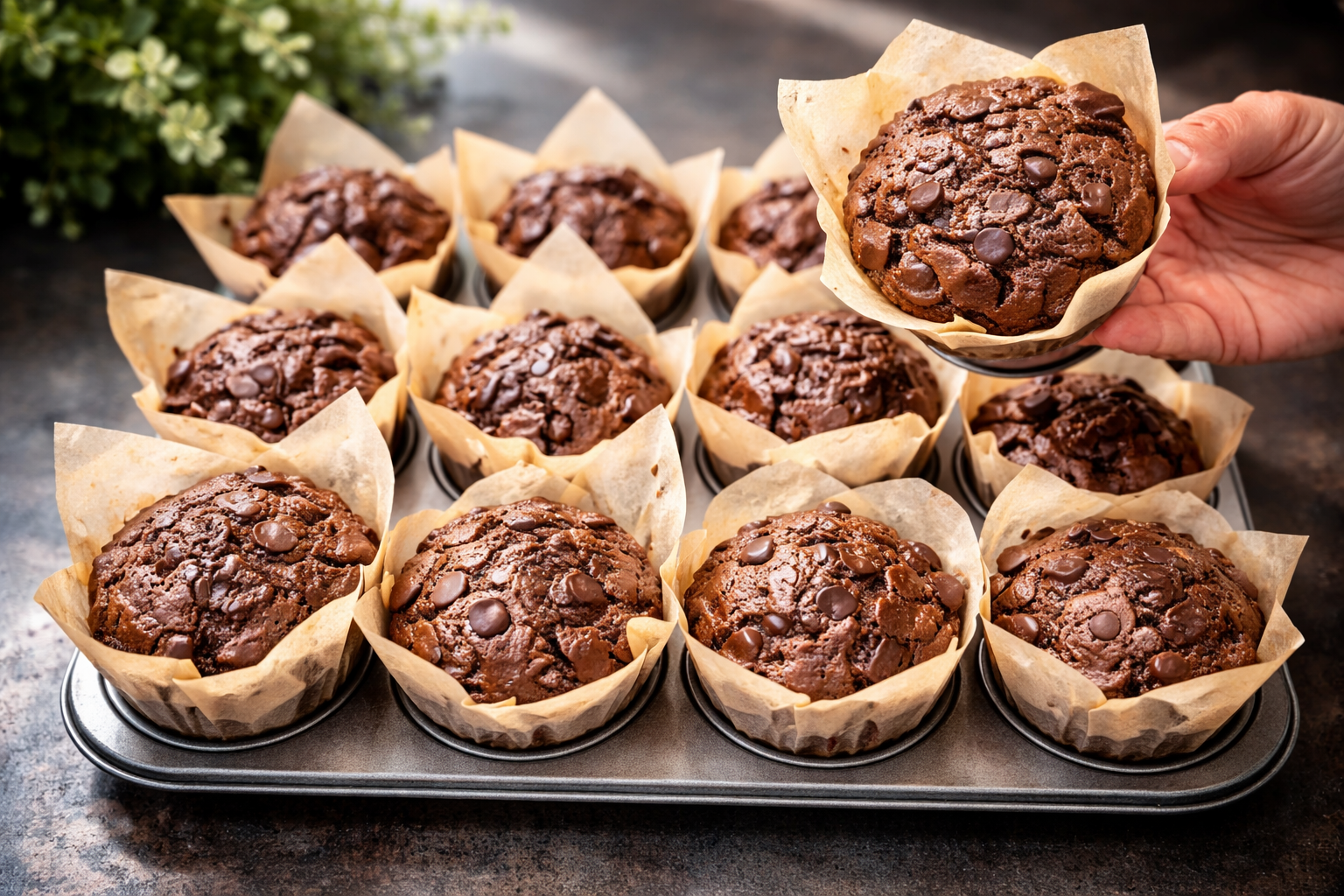 Solo 5 minuti per i muffin caffè e cioccolato che si sciolgono in bocca 🤩