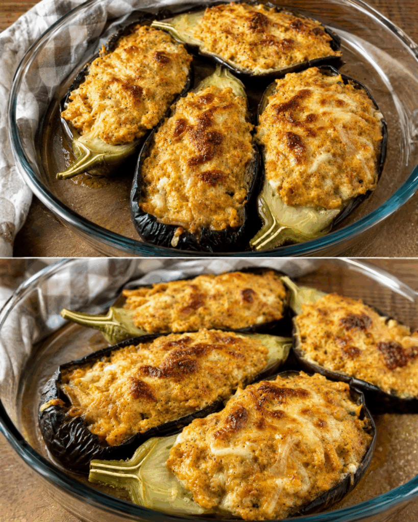 Melanzane ripiene al forno, gustose e filanti