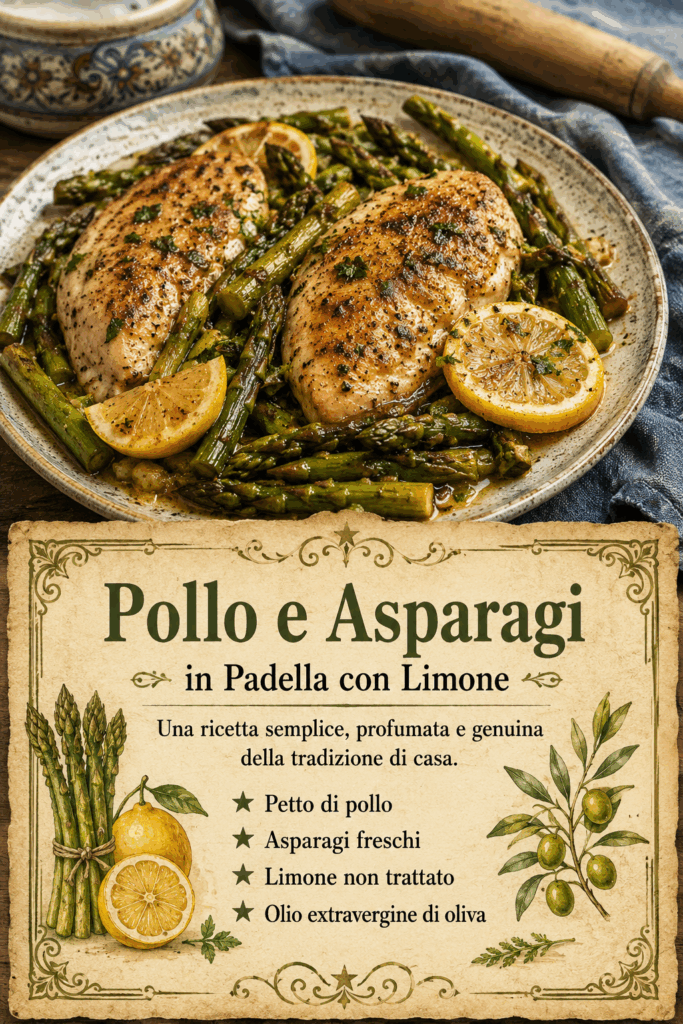 Pollo e Asparagi in Padella con Limone