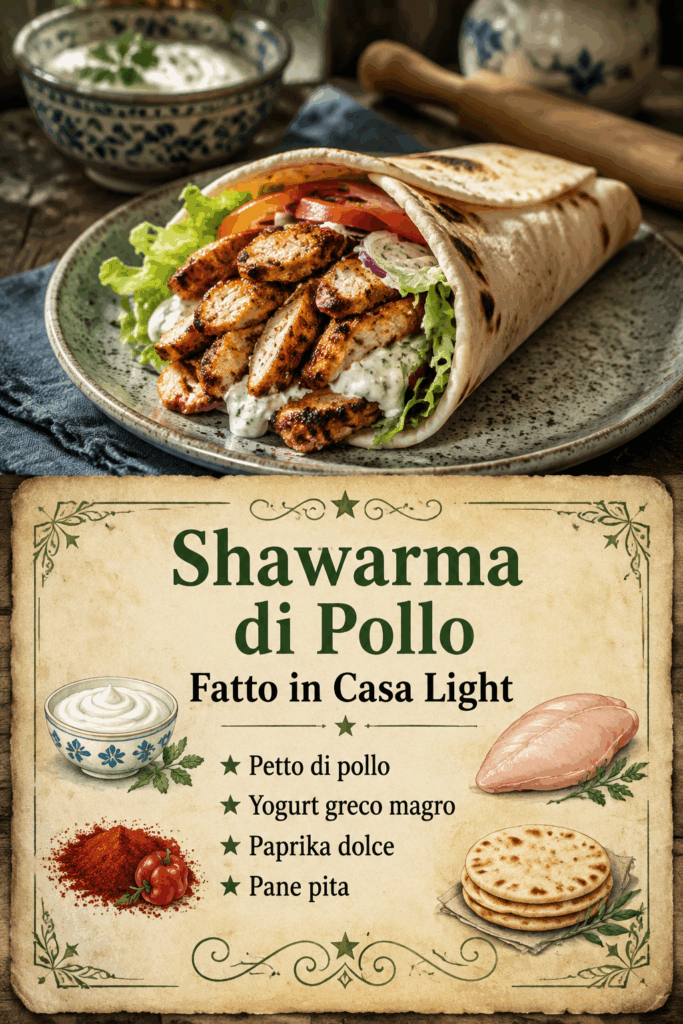Shawarma di Pollo Fatto in Casa Light