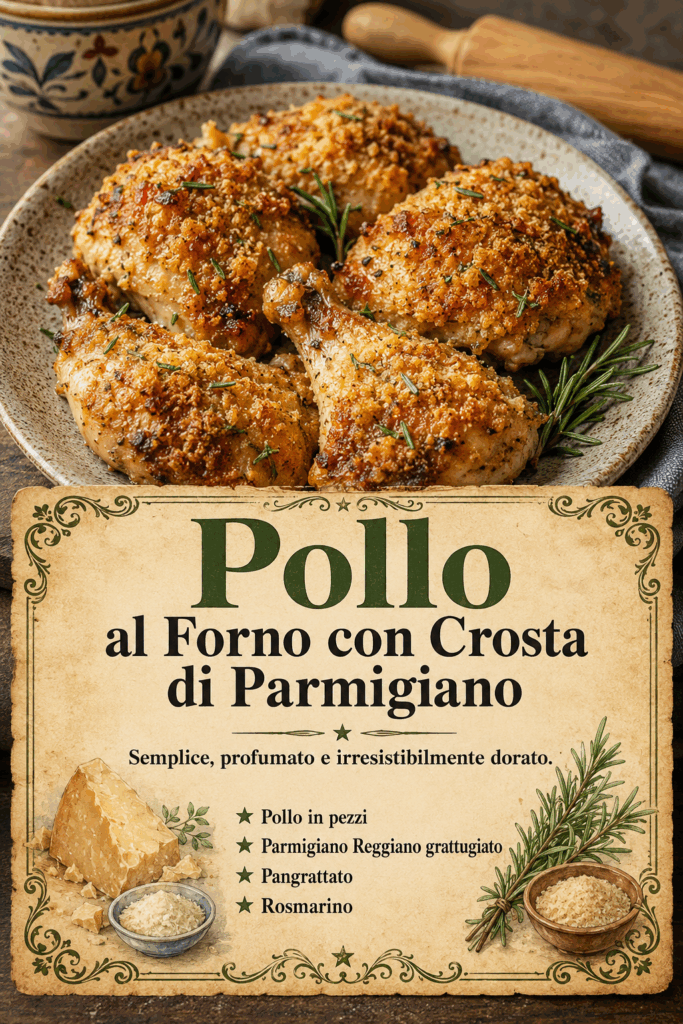 Pollo al Forno con Crosta di Parmigiano