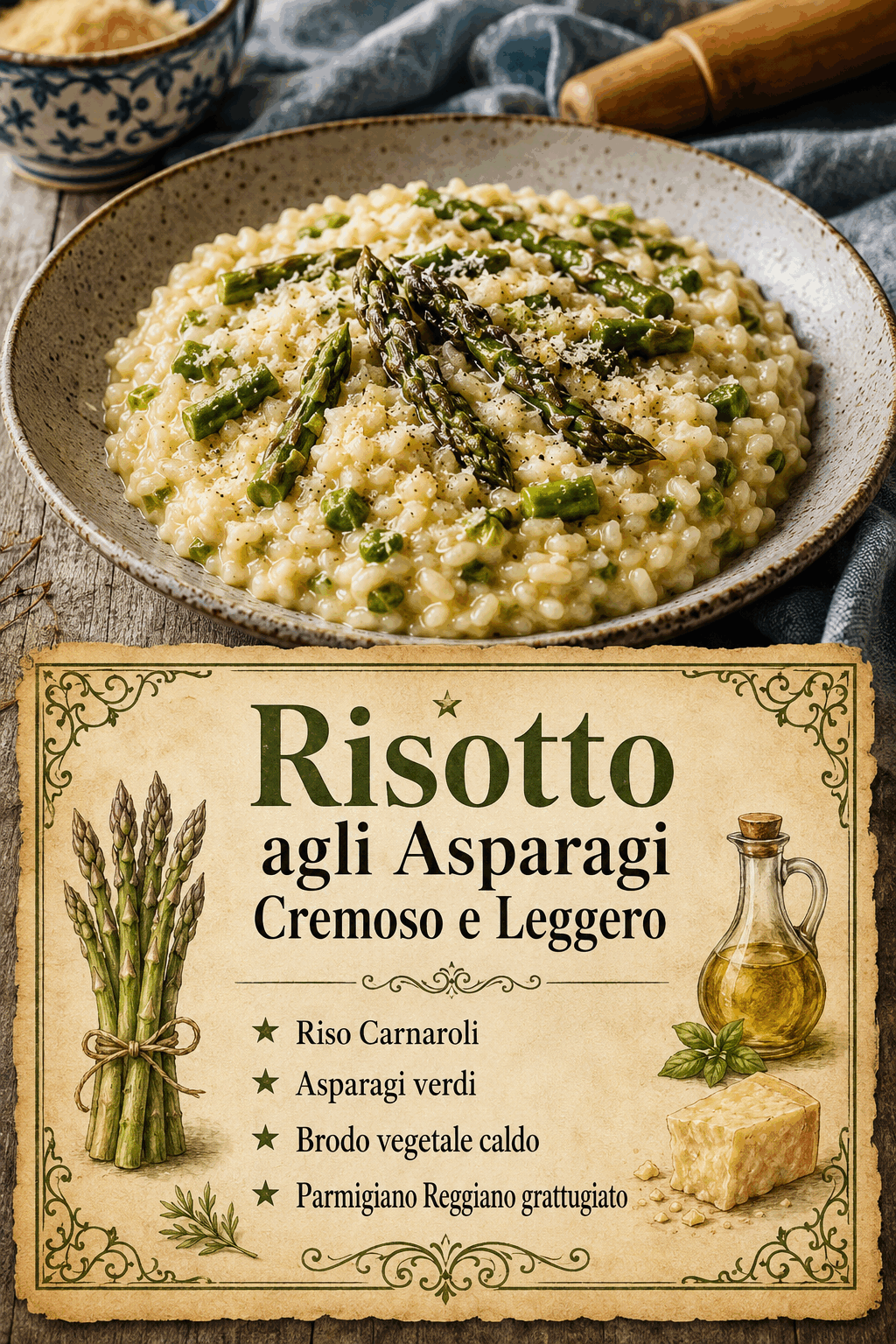 Risotto agli Asparagi Cremoso e Leggero