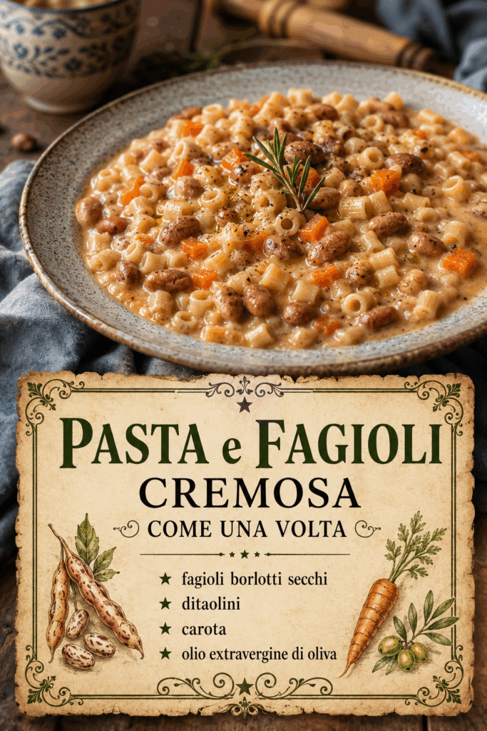 Pasta e Fagioli Cremosa Come una Volta