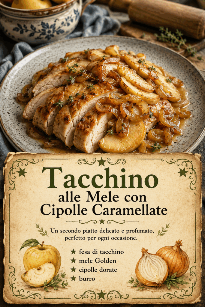 Tacchino alle Mele con Cipolle Caramellate