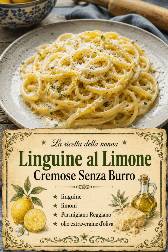 Linguine al Limone Cremose Senza Burro