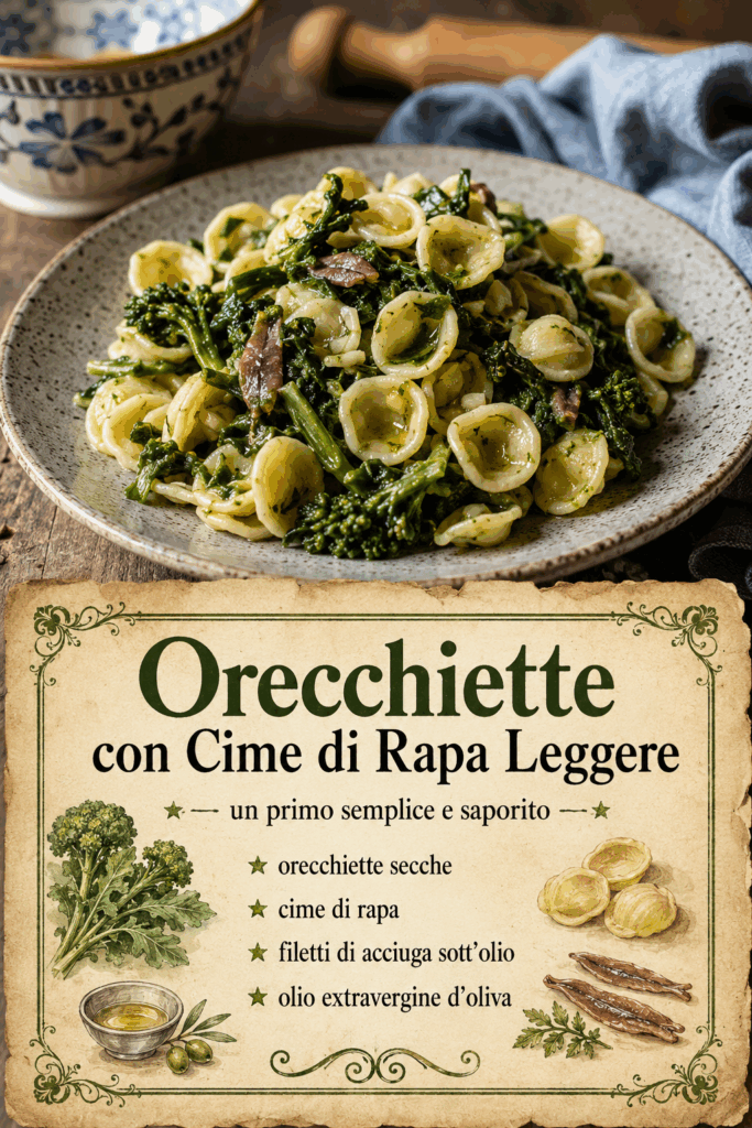 Orecchiette con Cime di Rapa Leggere