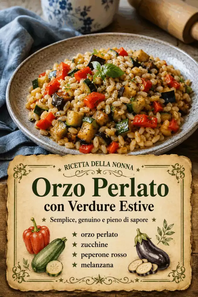 Orzo Perlato con Verdure Estive