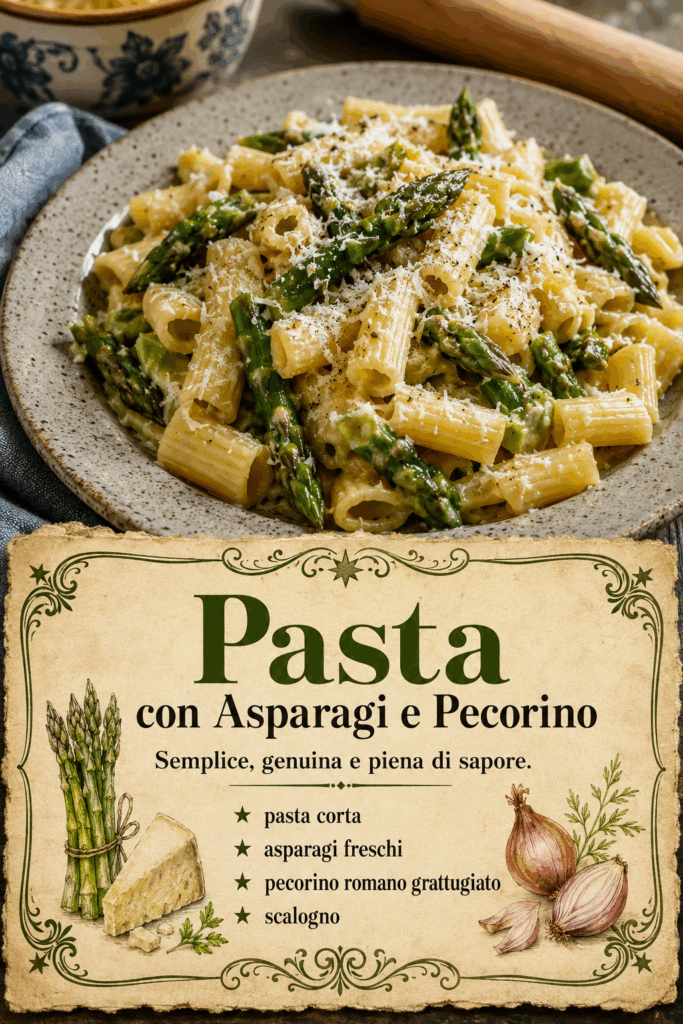 Pasta con Asparagi e Pecorino