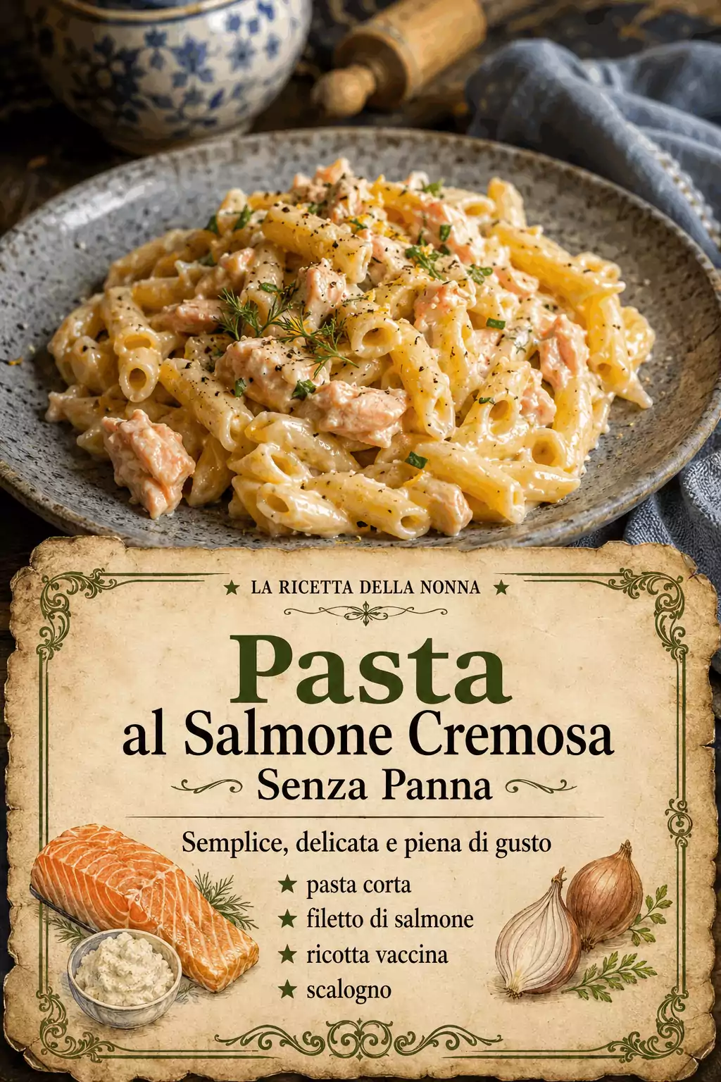 Pasta al Salmone Cremosa Senza Panna